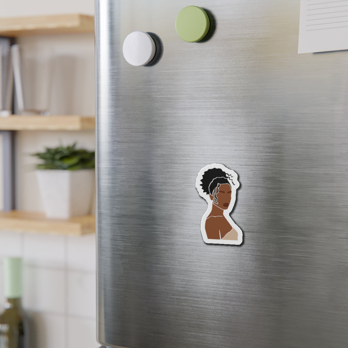 Minimal Brown Skin Woman — Magnet