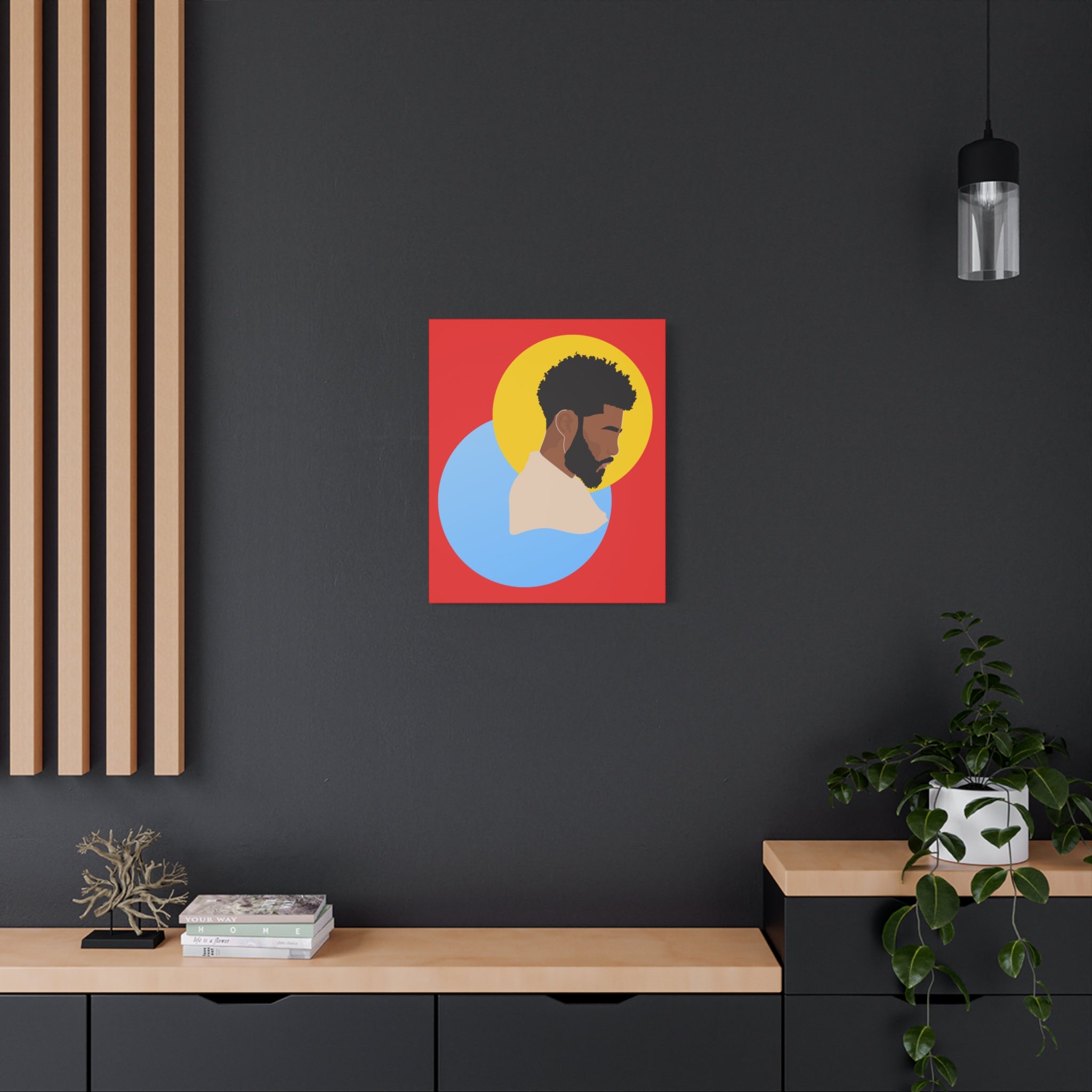 Male Silhouette — Canvas Art