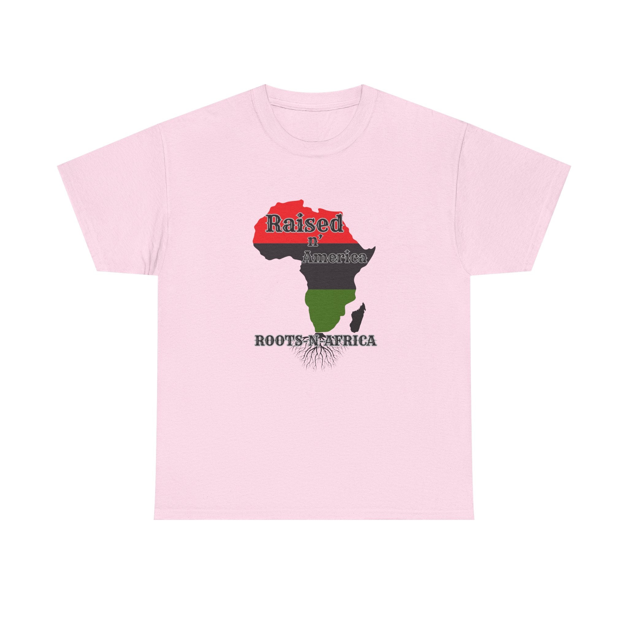 Raised in America Roots in Africa — Tee Shirt