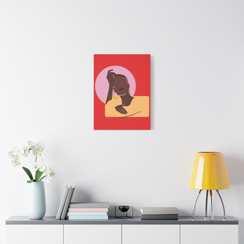 Abstract Afrocentric Portrait - Canvas Art