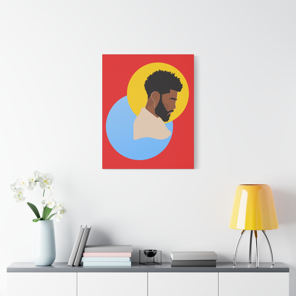 Male Silhouette — Canvas Art
