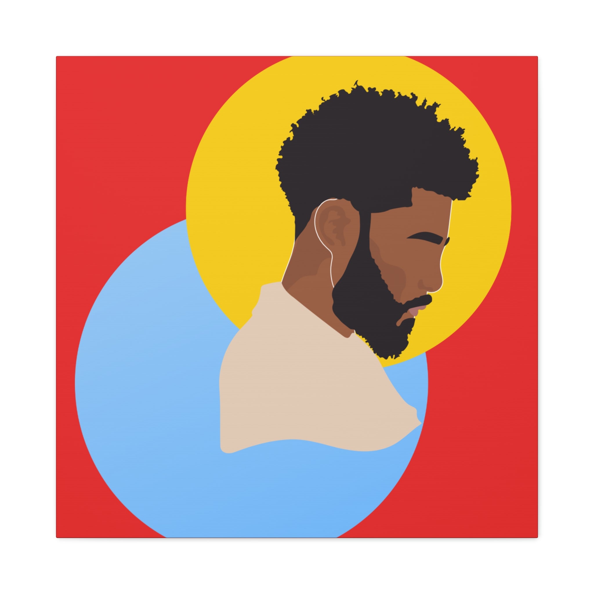 Male Silhouette — Canvas Art