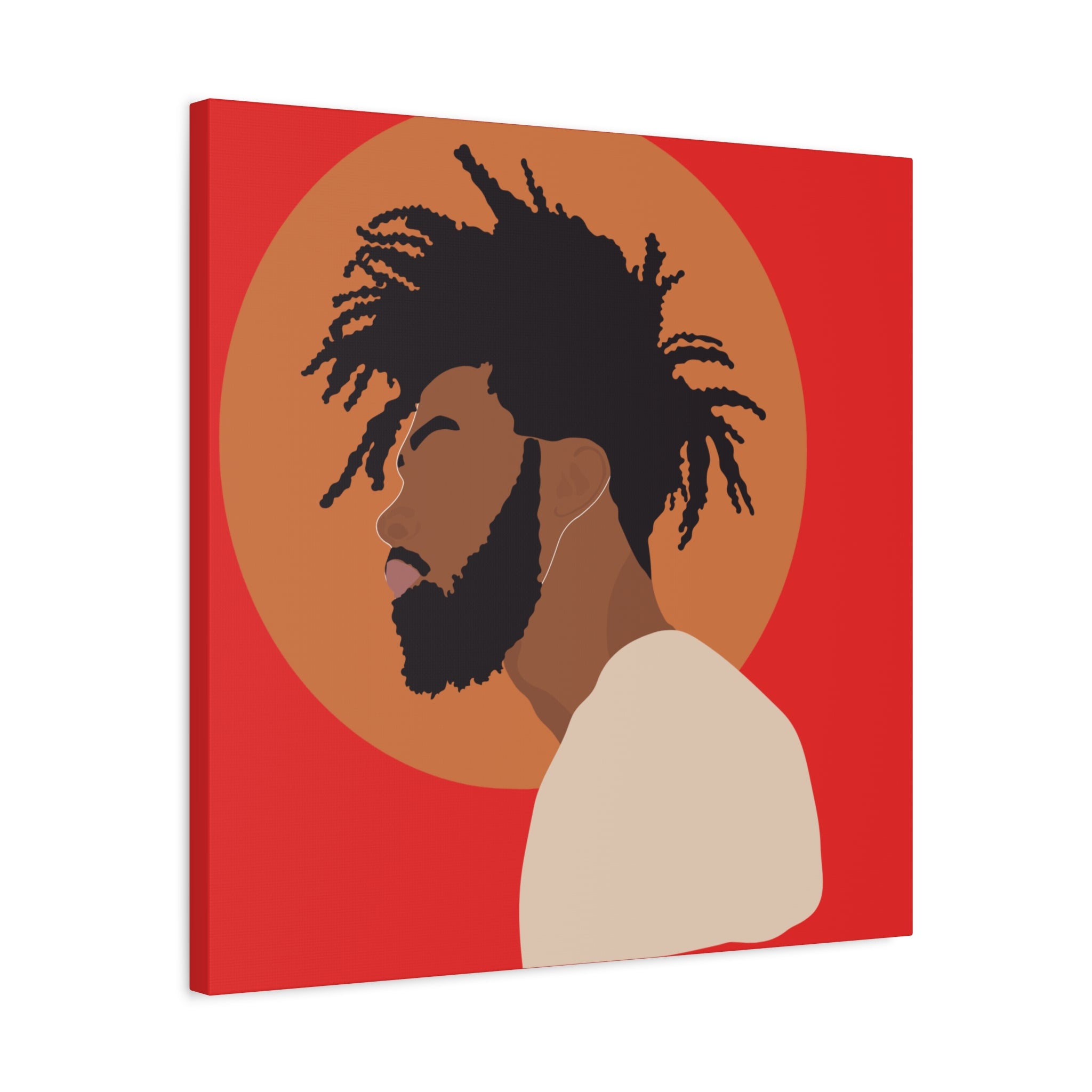Male with Brown Sun — Canvas Art