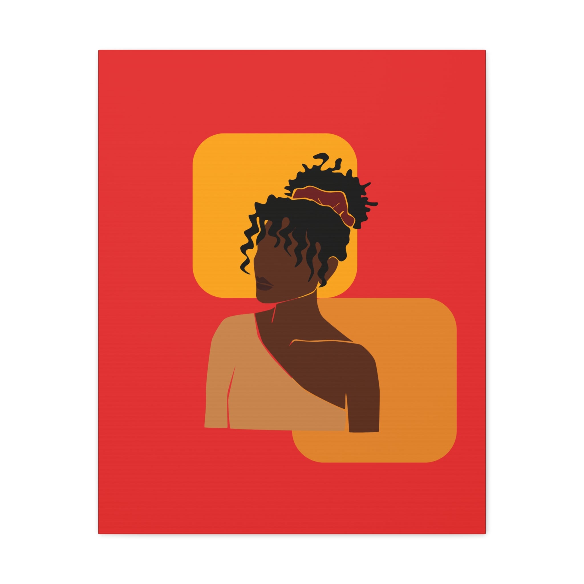 Afrocentric Black Woman - Canvas Art