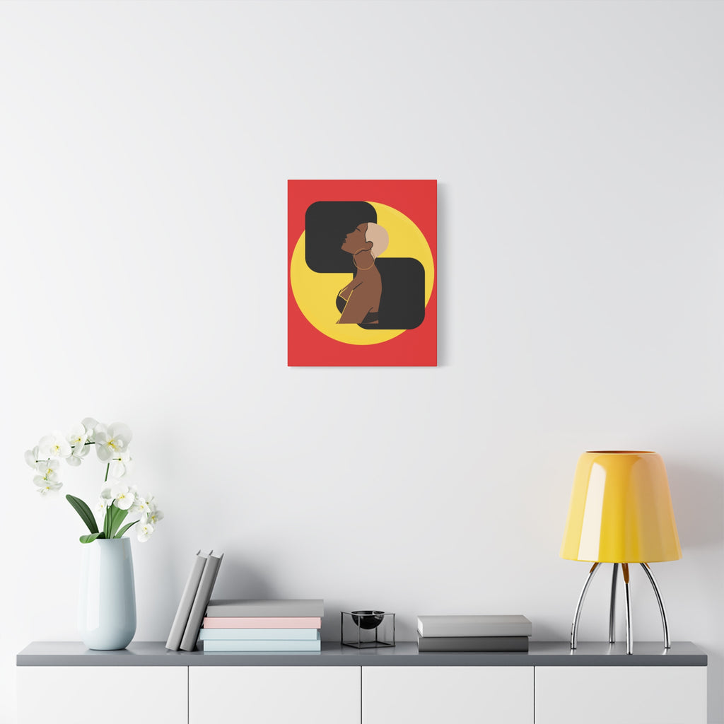 Bold Yellow and Black Woman – Canvas Art