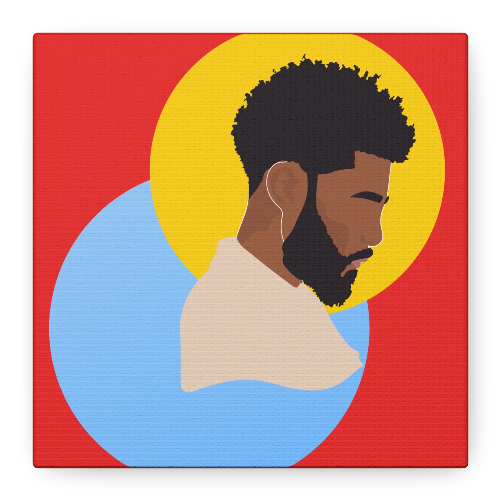 Male Silhouette — Canvas Art