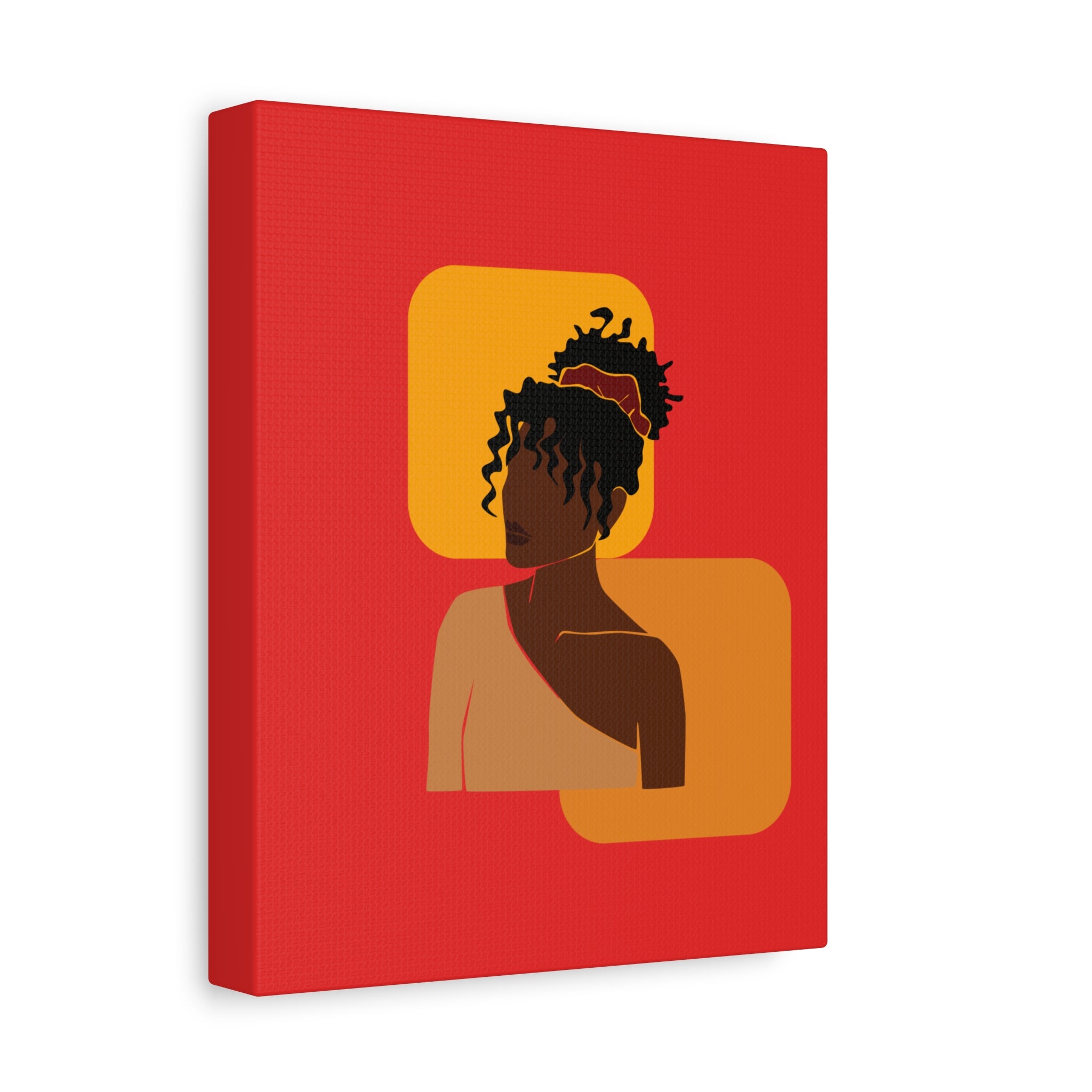 Afrocentric Black Woman - Canvas Art