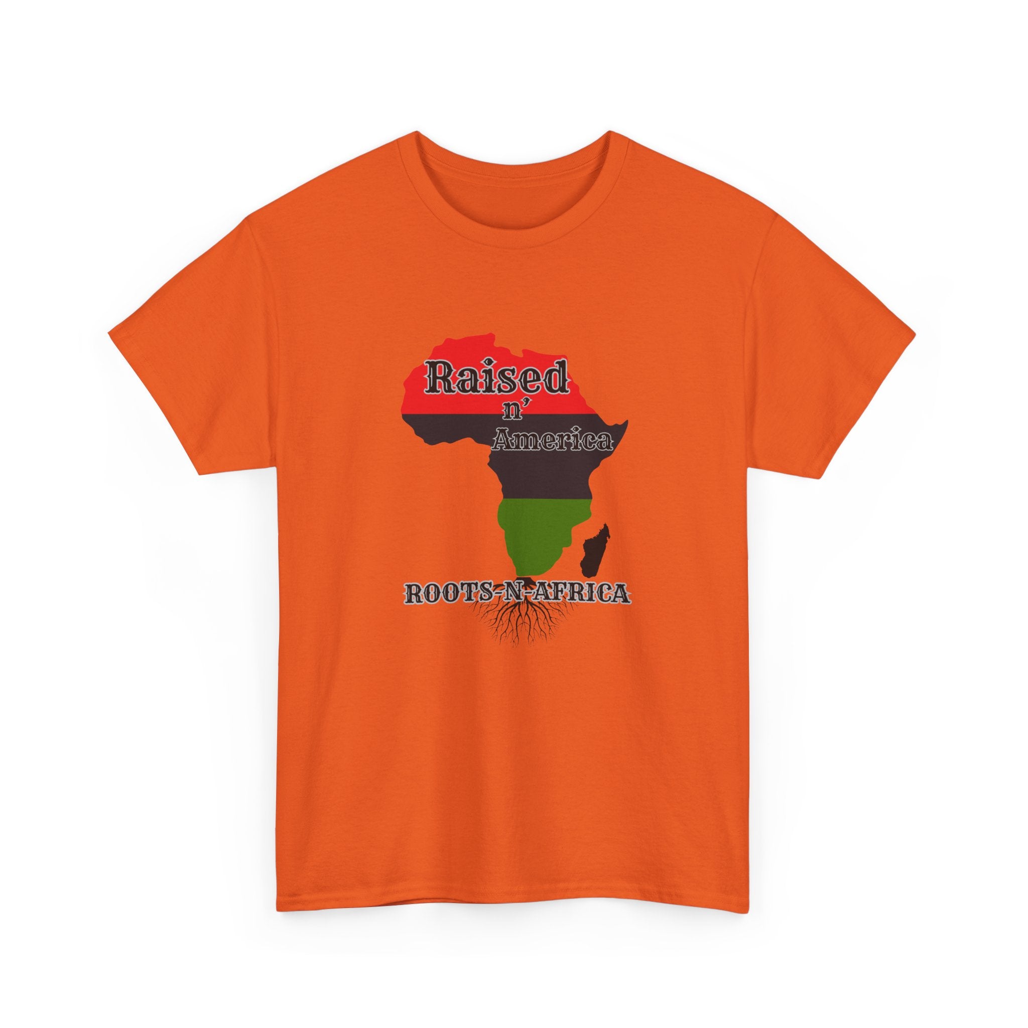 Raised in America Roots in Africa — Tee Shirt