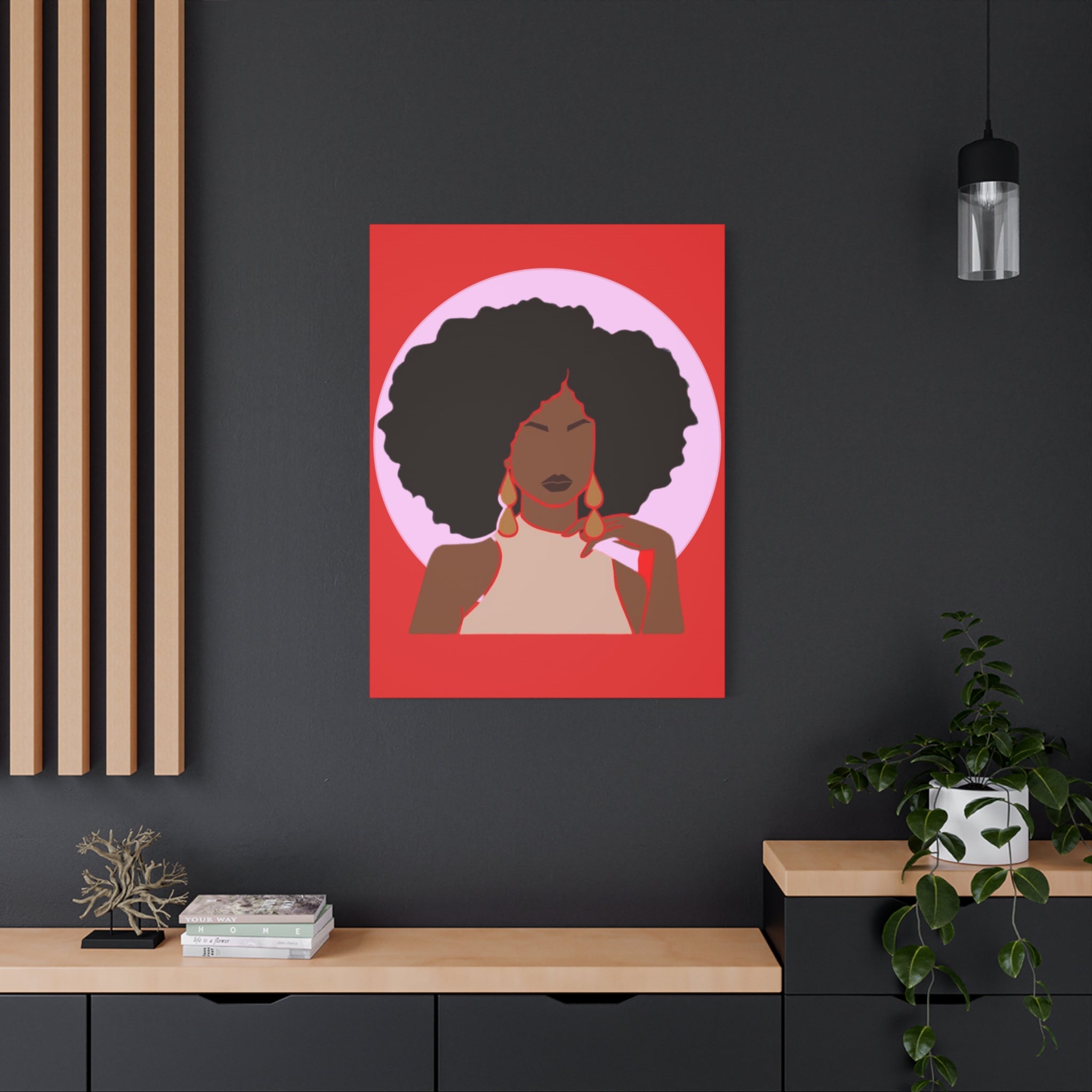 Afro Woman — Art Canvas
