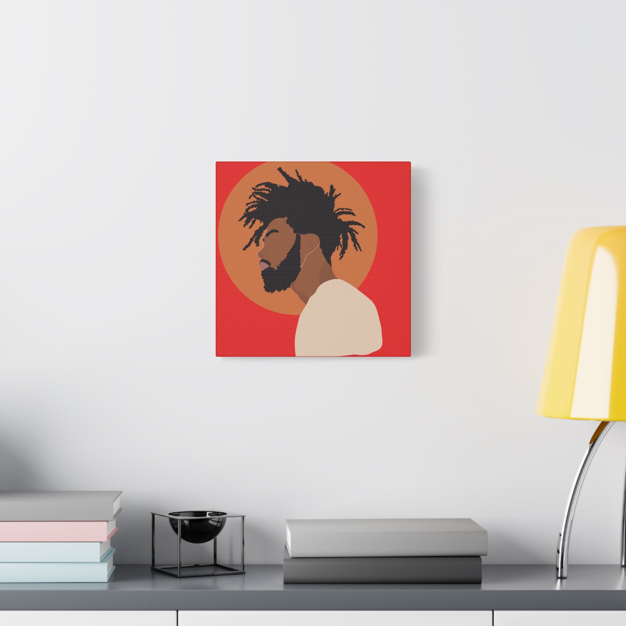 Male with Brown Sun — Canvas Art