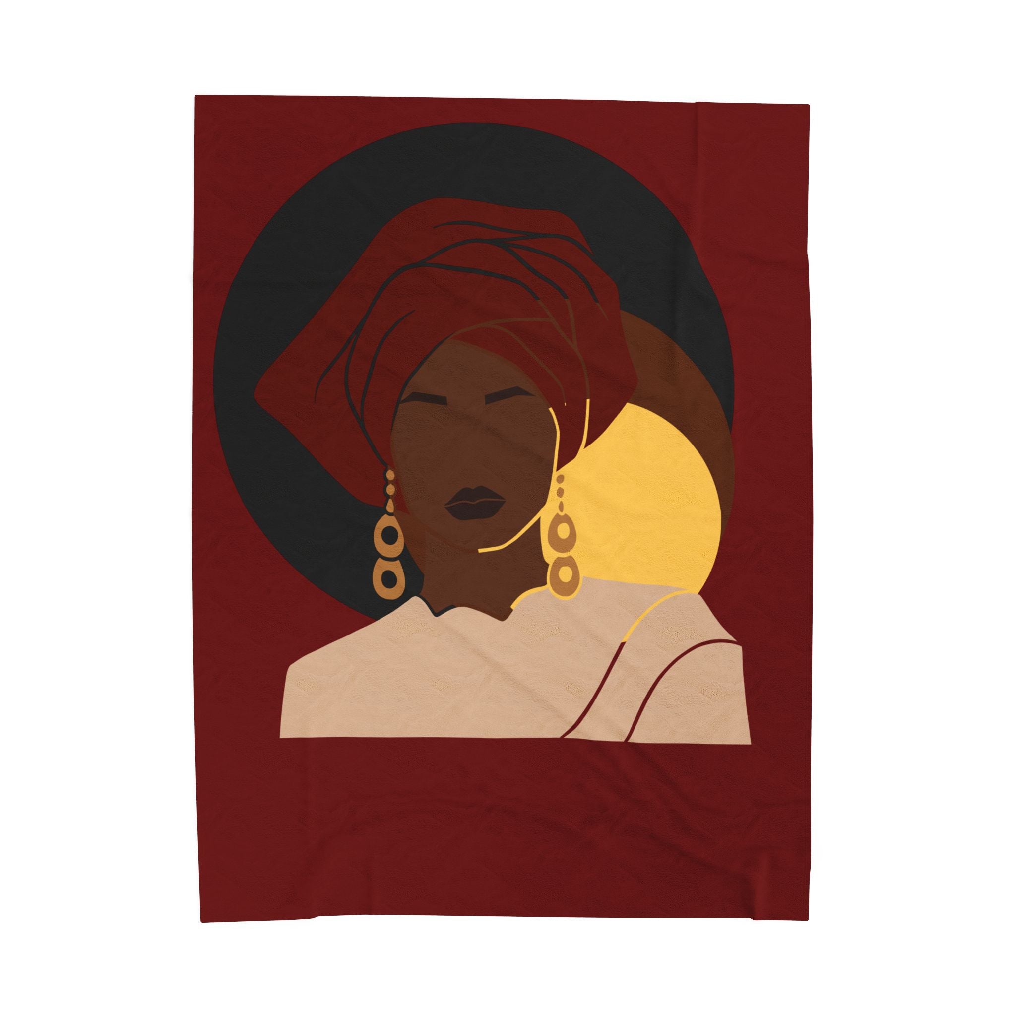 Elegant Afrocentric Woman - Blanket