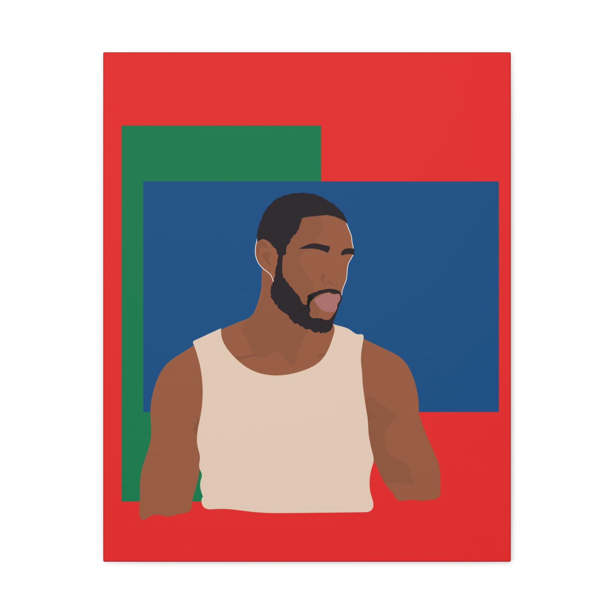 Modern Minimalist Bold Color Block -  Canvas Art