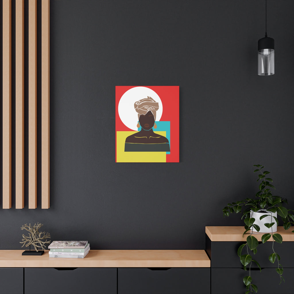 Headwrap Woman — Canvas Art