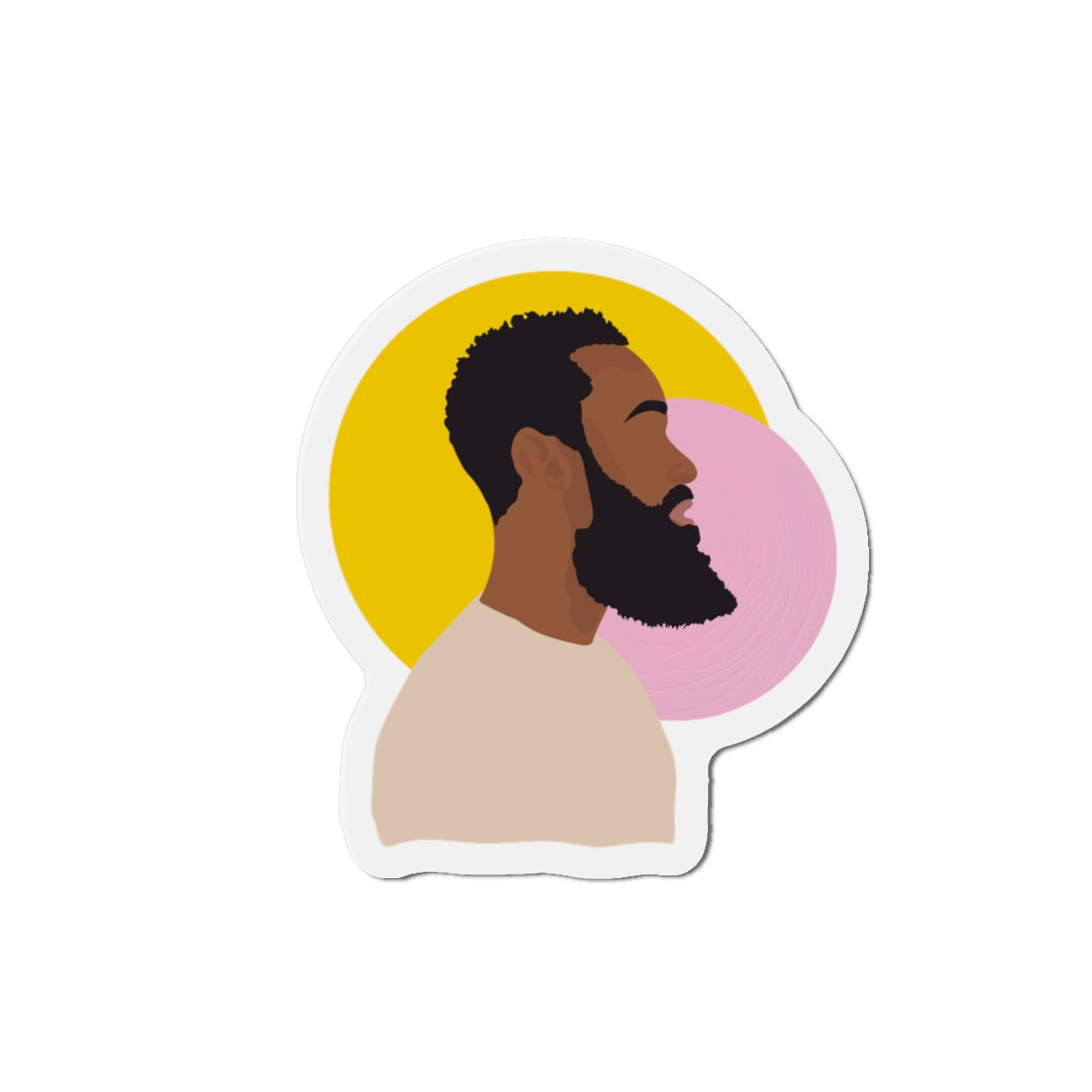 Bearded Profile – Magnet