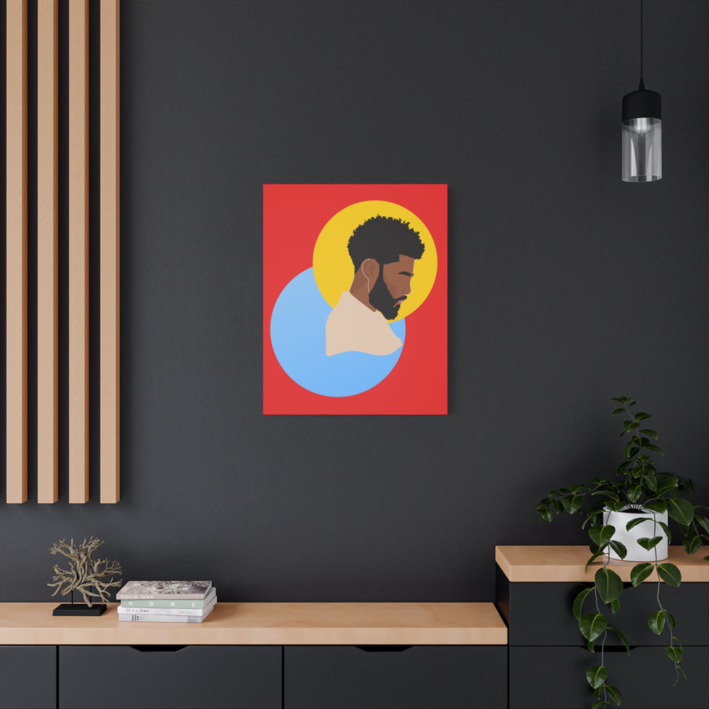Male Silhouette — Canvas Art