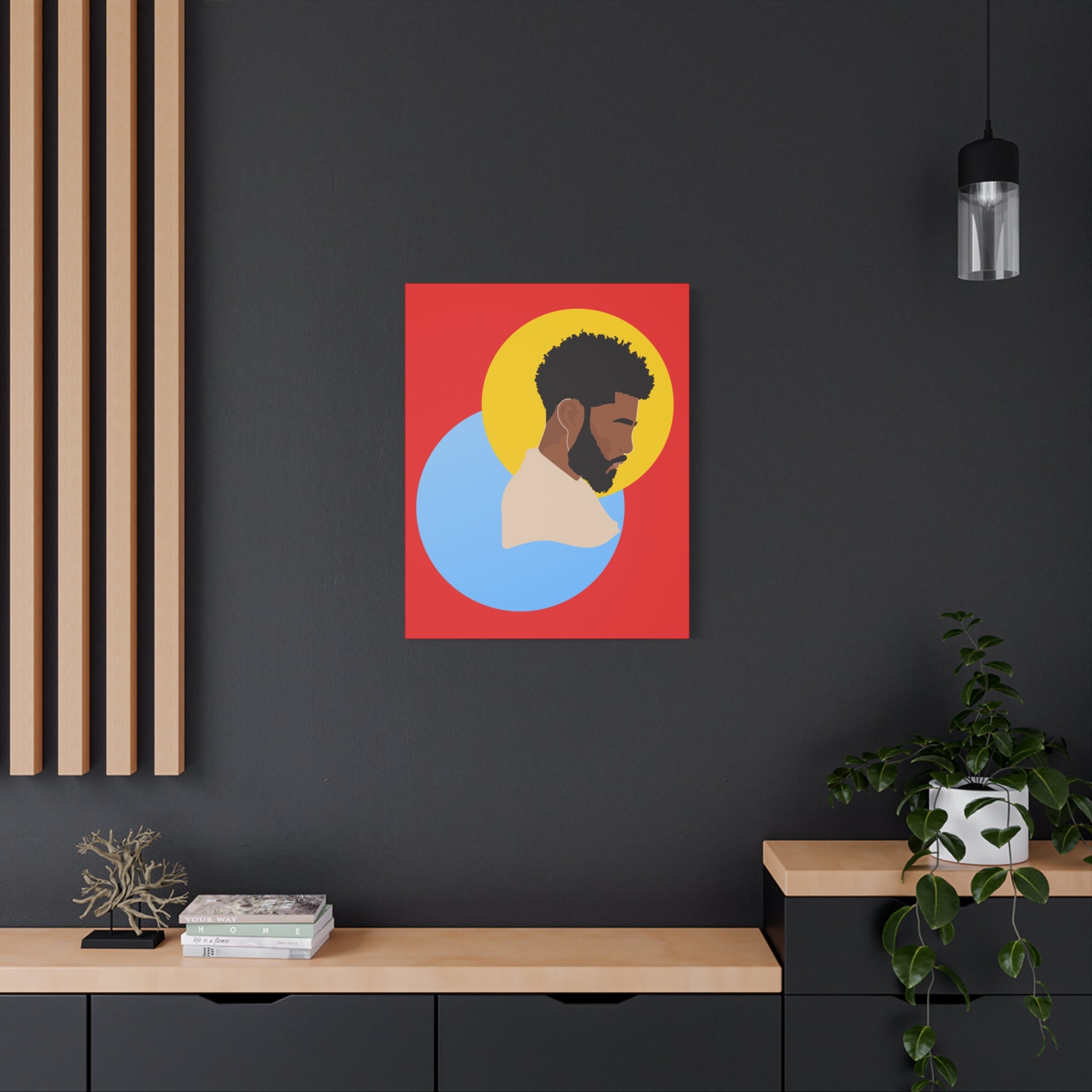 Male Silhouette — Canvas Art