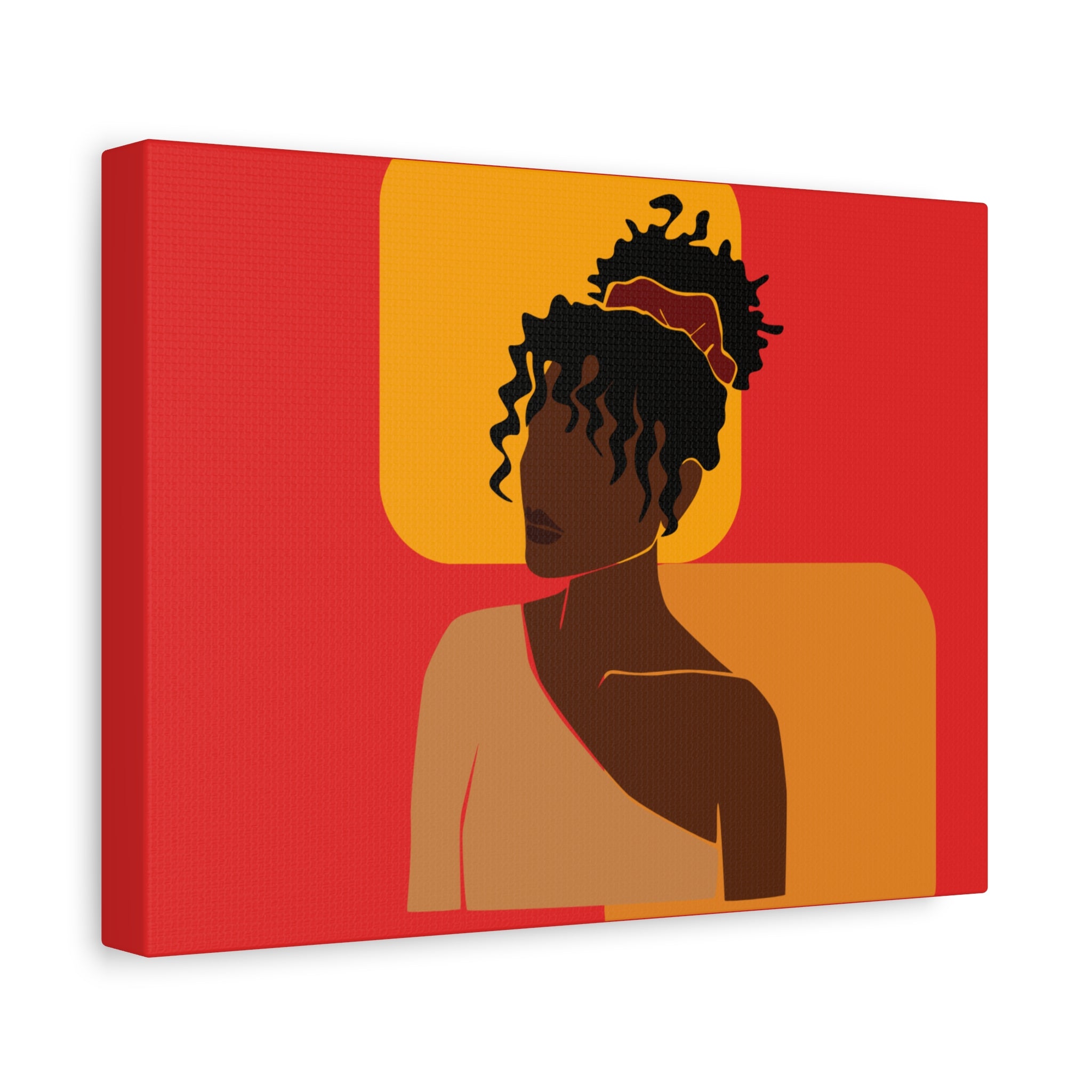 Afrocentric Black Woman - Canvas Art