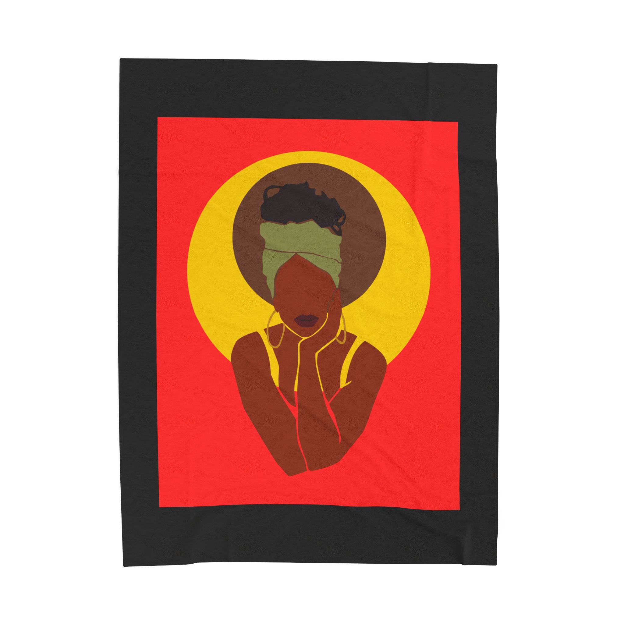 Afro Halo Woman - Blanket