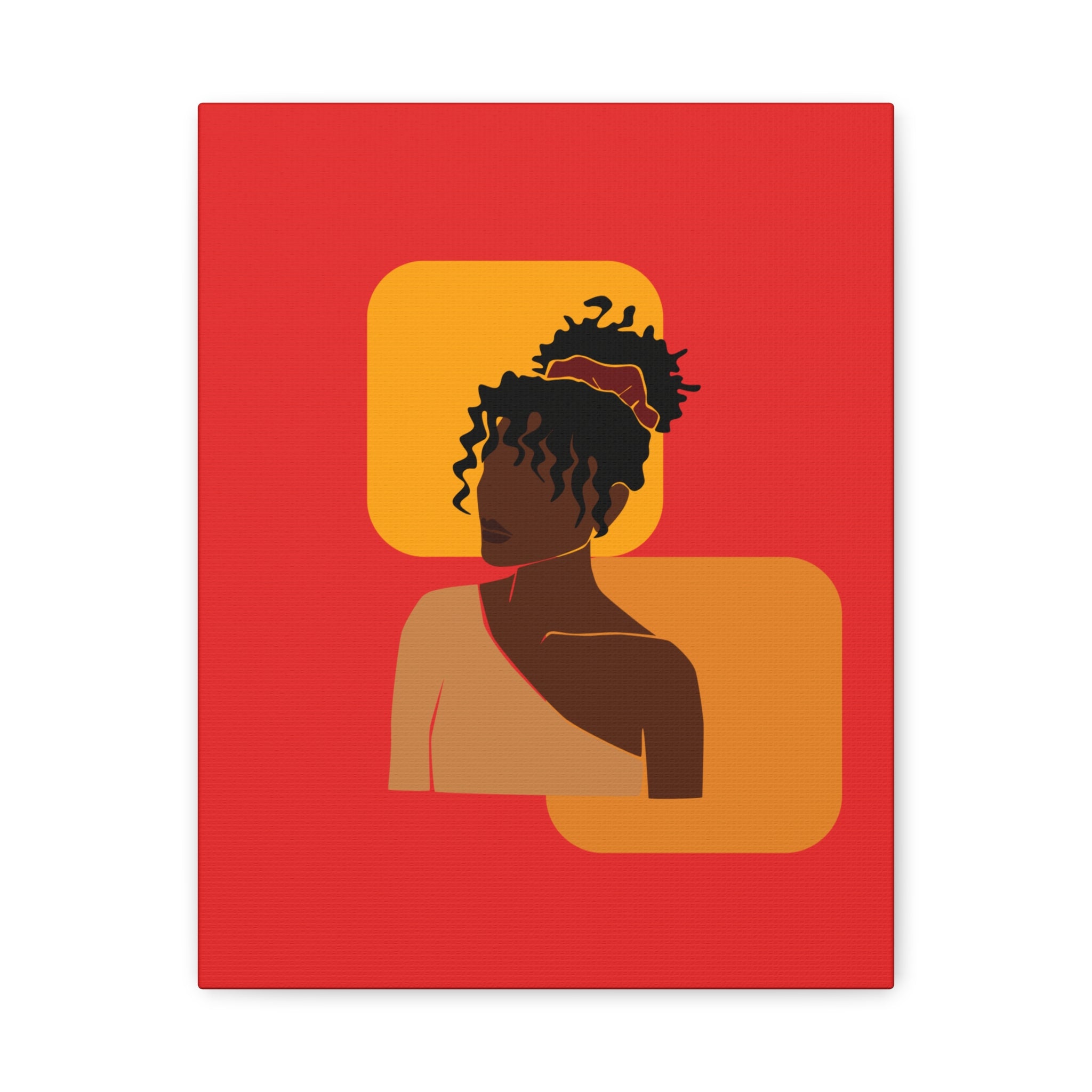 Afrocentric Black Woman - Canvas Art