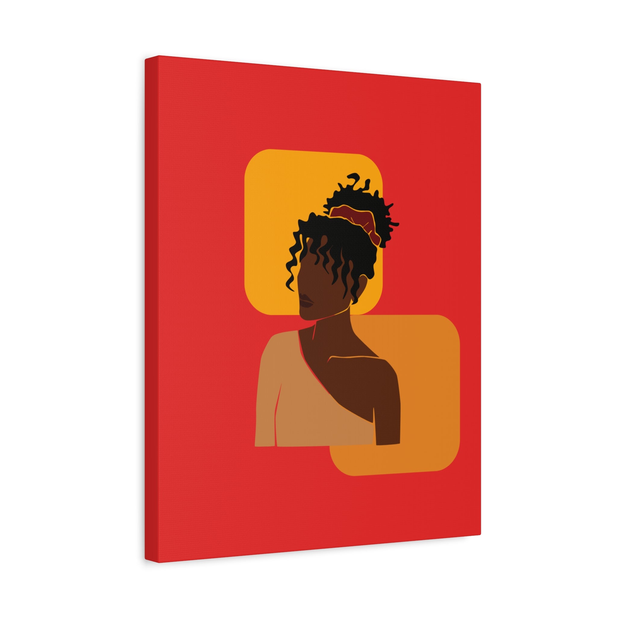 Afrocentric Black Woman - Canvas Art