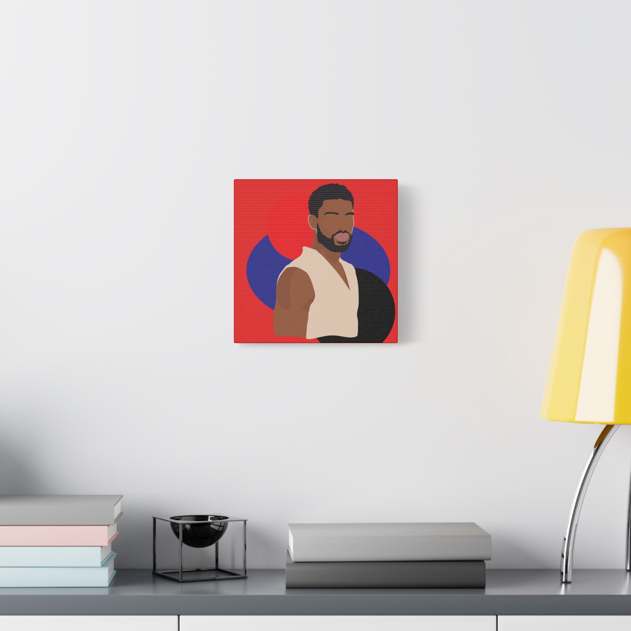 Minimalist Afro Male – Canvas Art