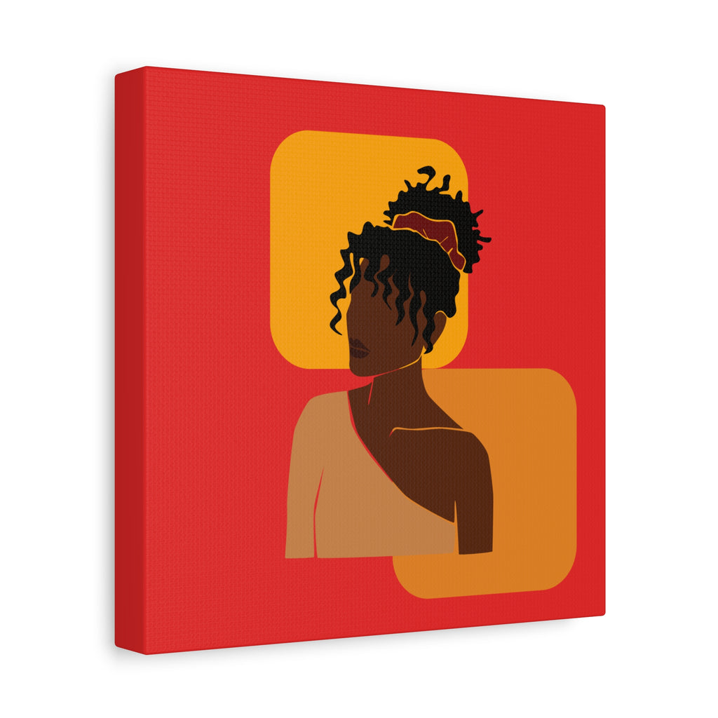 Afrocentric Black Woman - Canvas Art