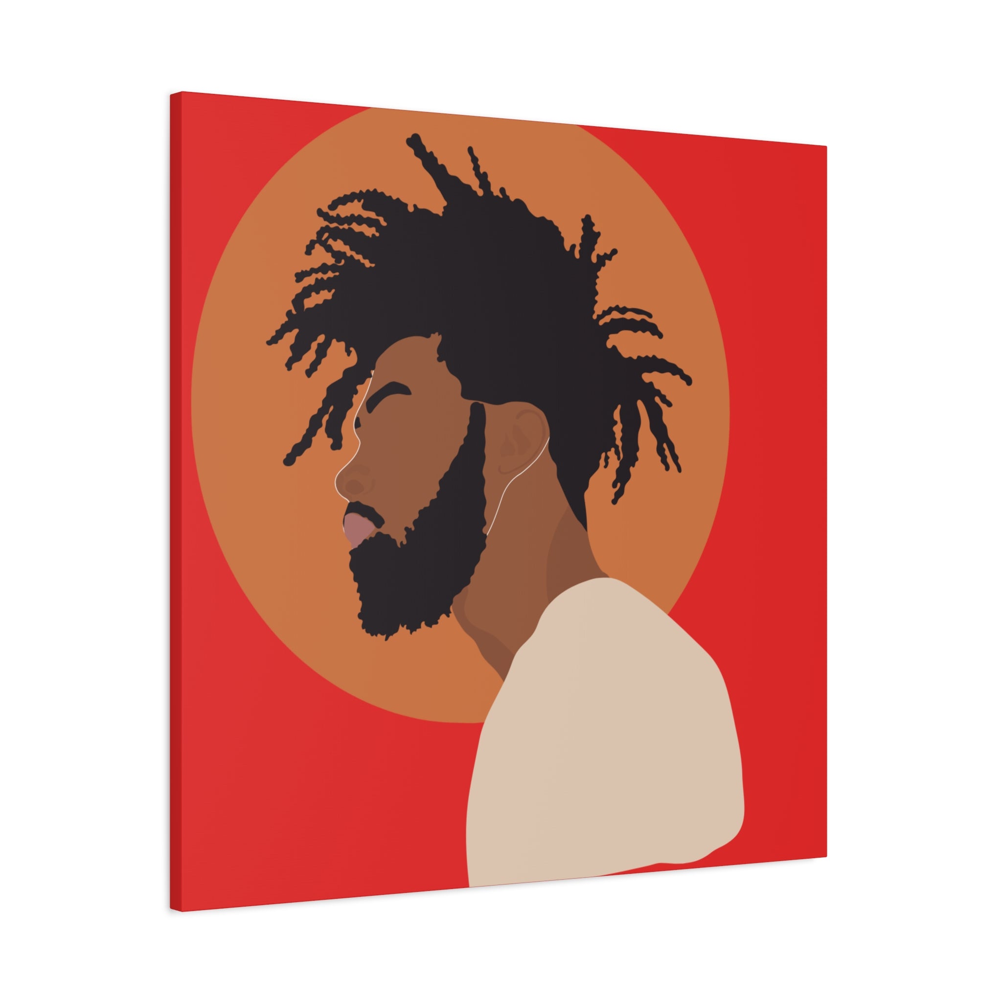Male with Brown Sun — Canvas Art