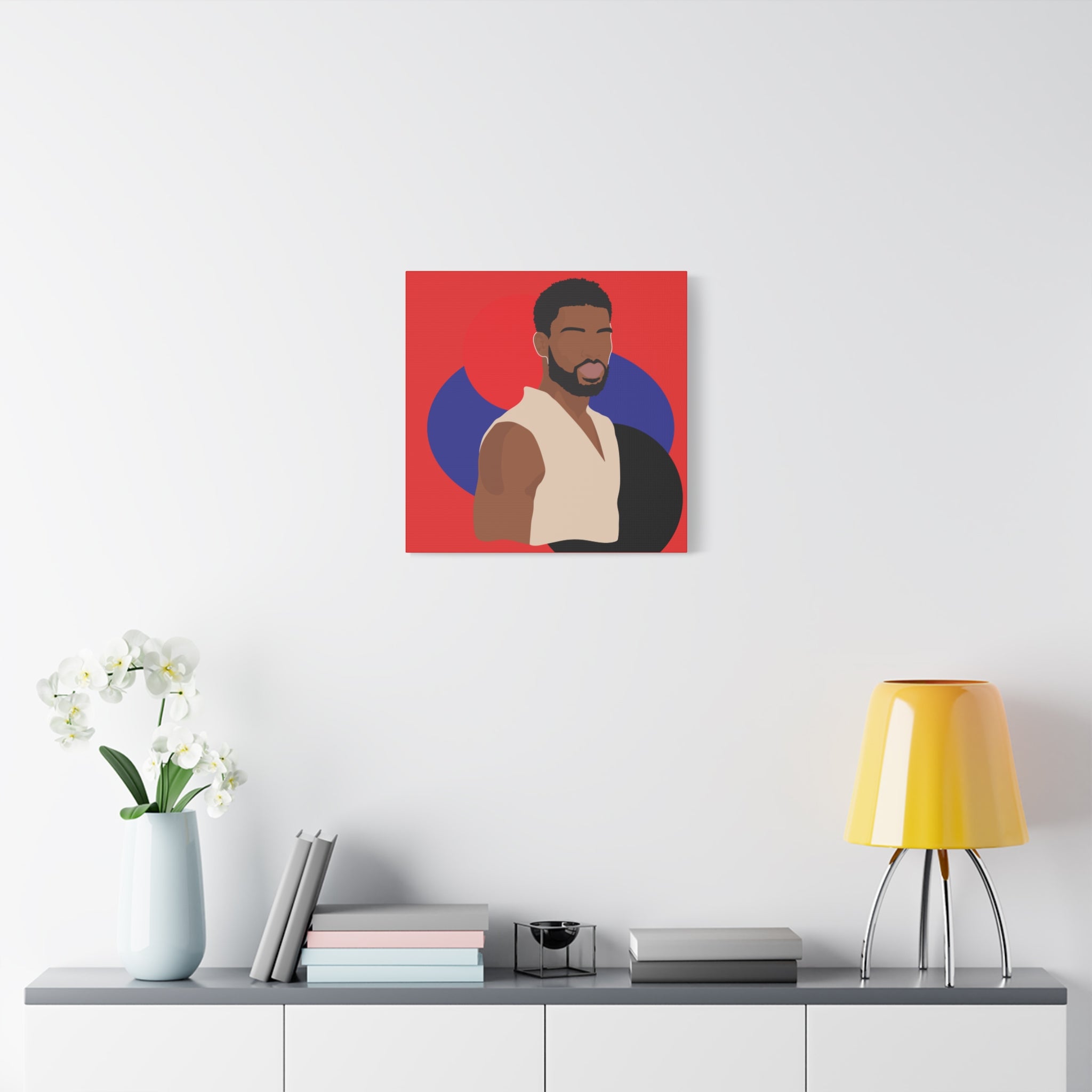 Minimalist Afro Male – Canvas Art