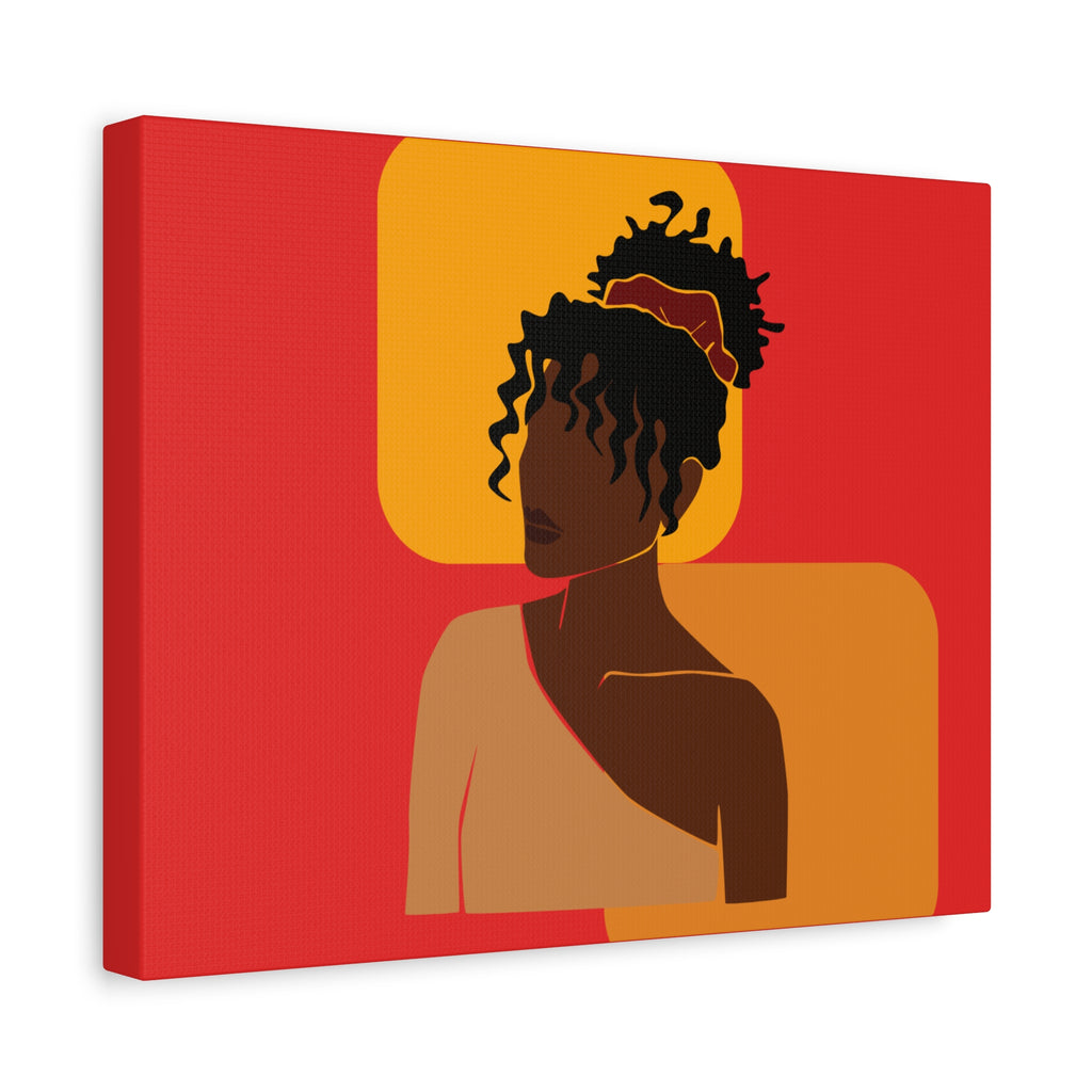 Afrocentric Black Woman - Canvas Art