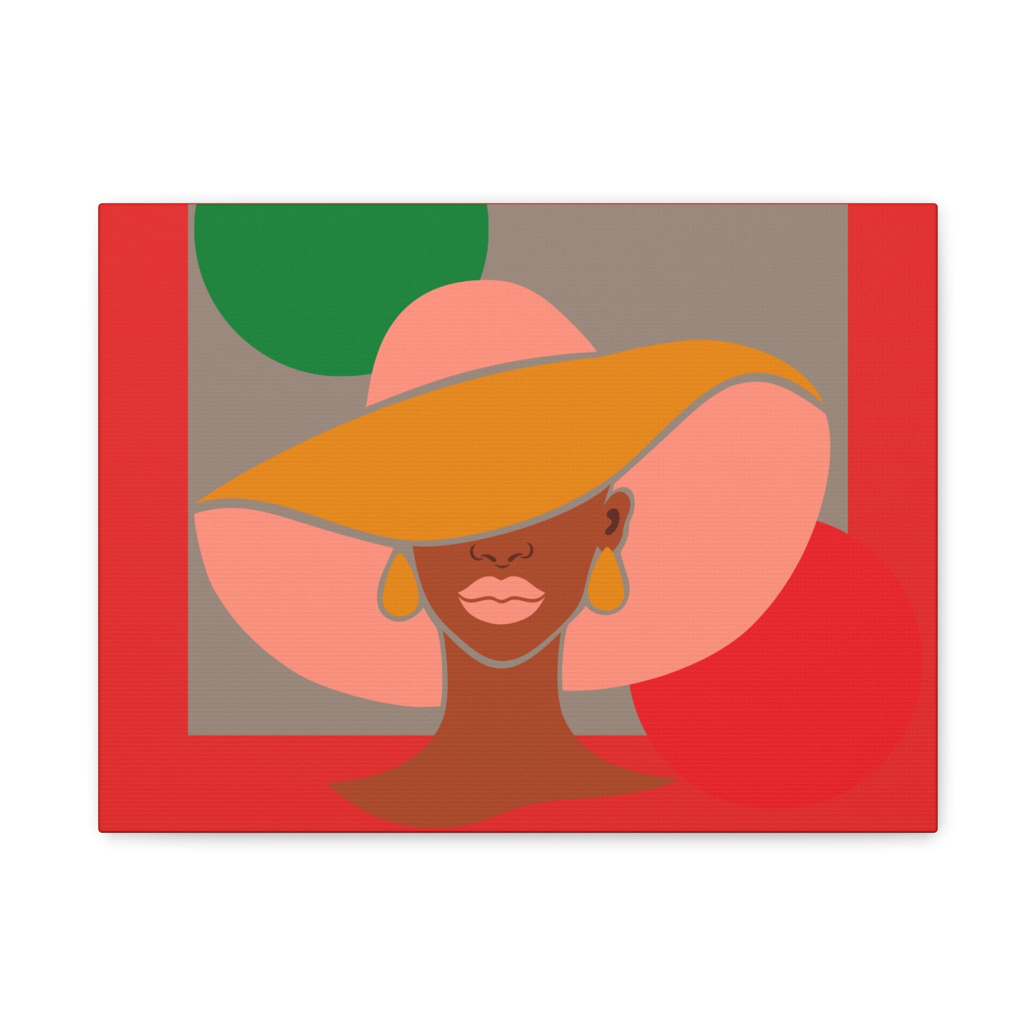 Hat Woman — Canvas Art