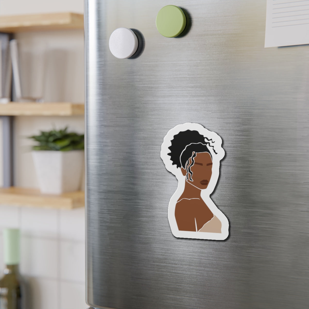 Minimal Brown Skin Woman — Magnet
