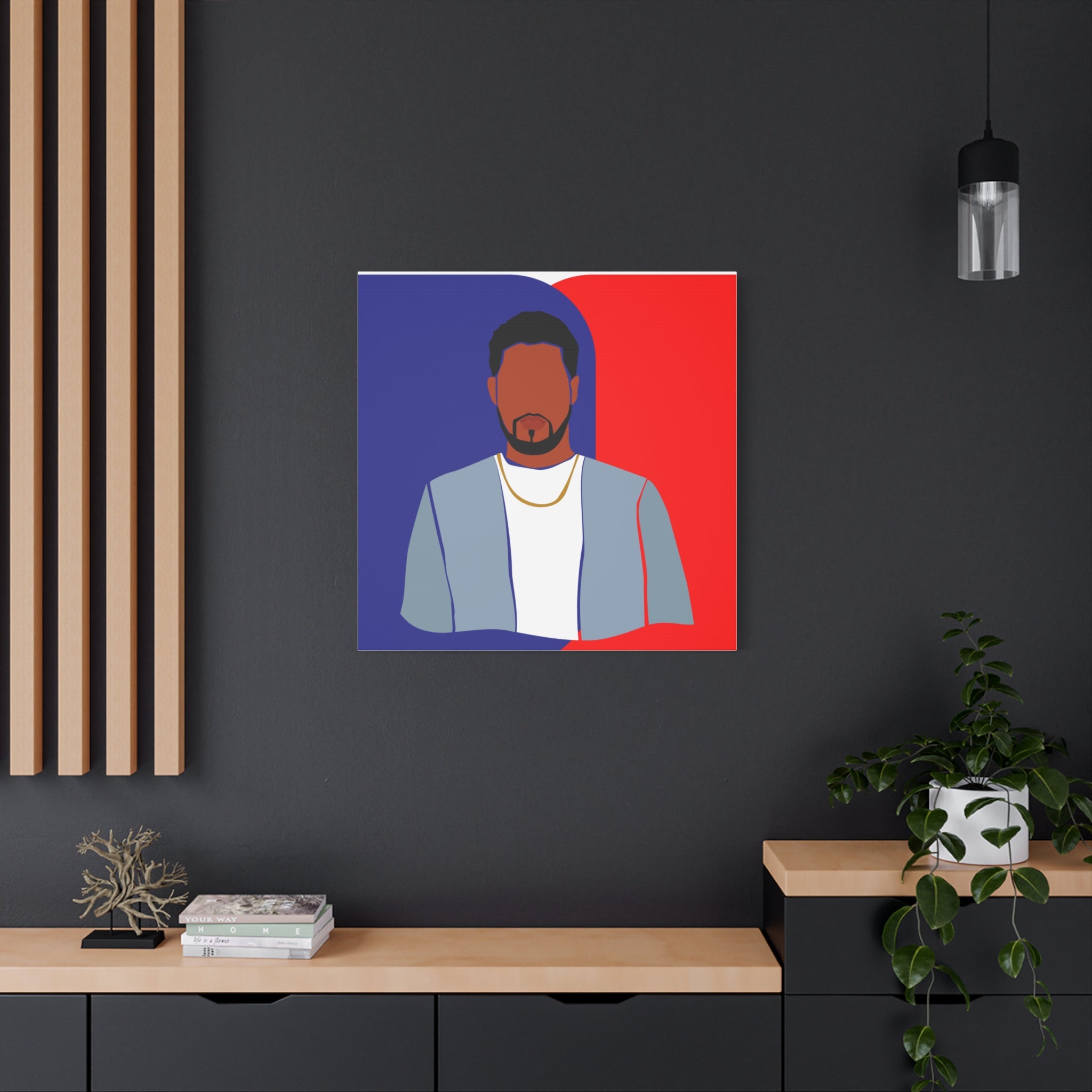 Abstract Male Figure - Canvas Art