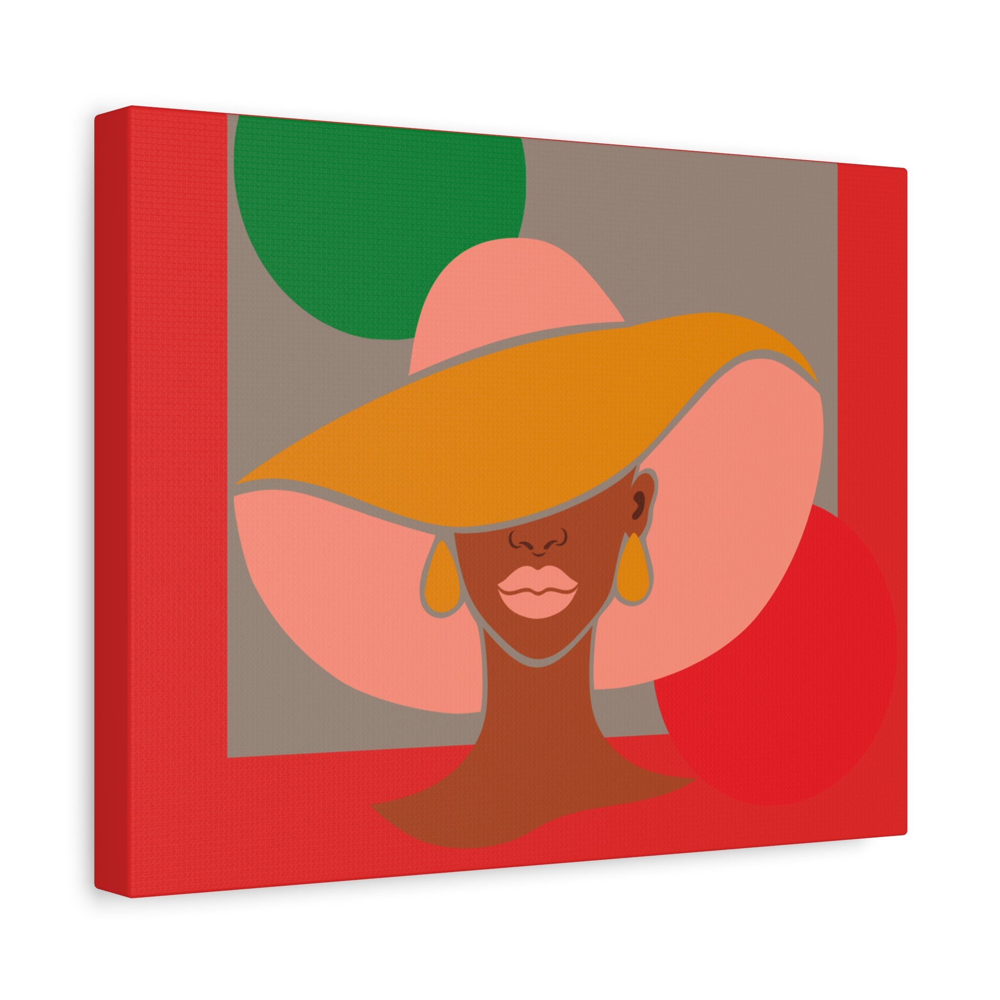 Hat Woman — Canvas Art