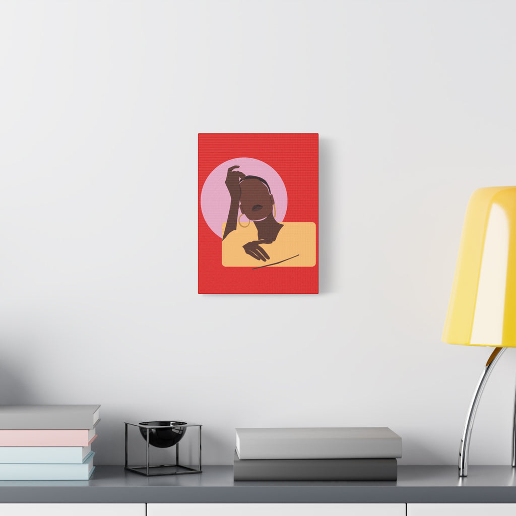 Abstract Afrocentric Portrait - Canvas Art