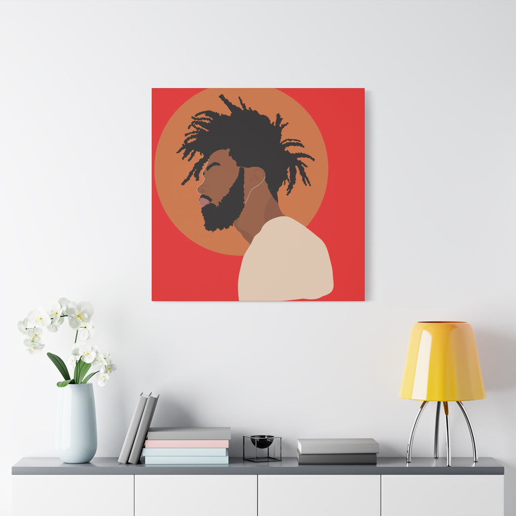 Male with Brown Sun — Canvas Art