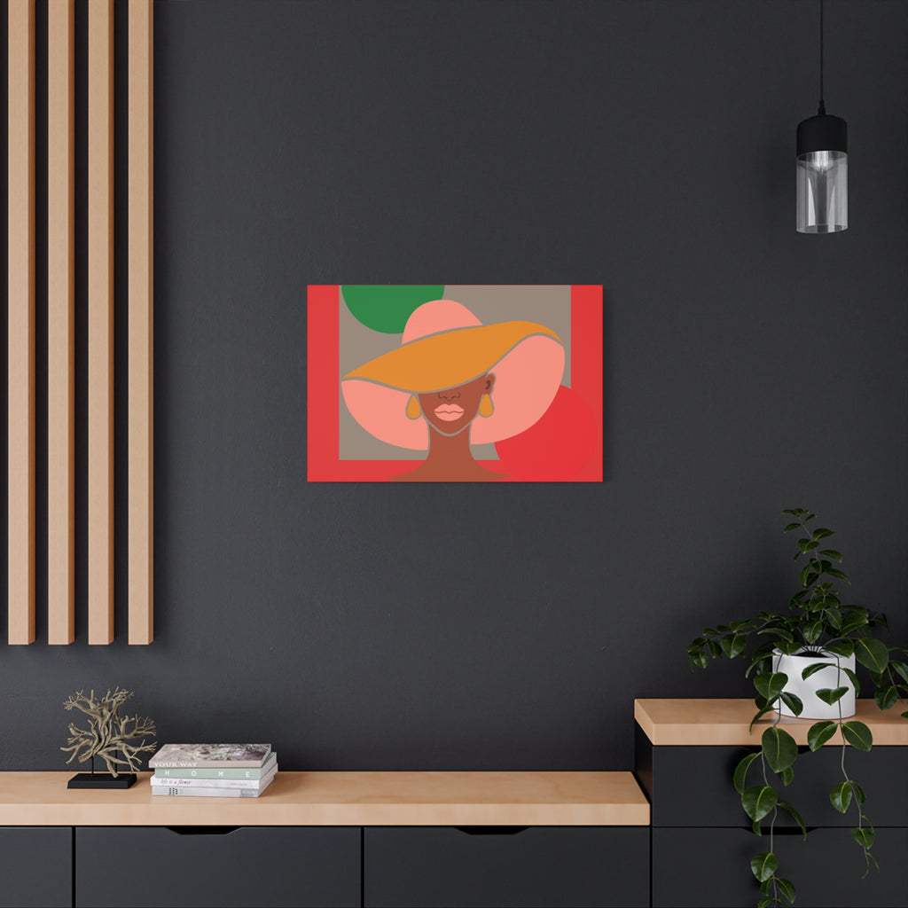 Hat Woman — Canvas Art