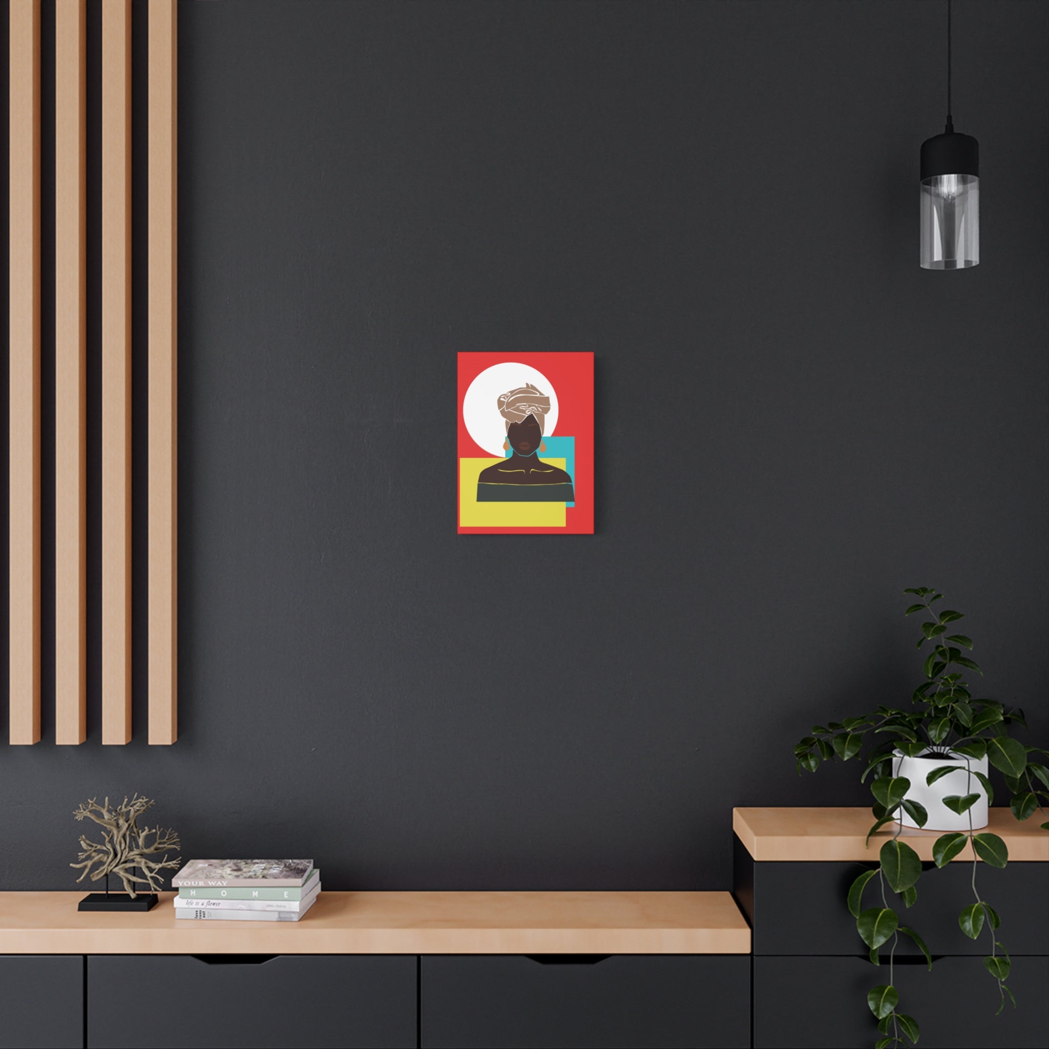 Headwrap Woman — Canvas Art