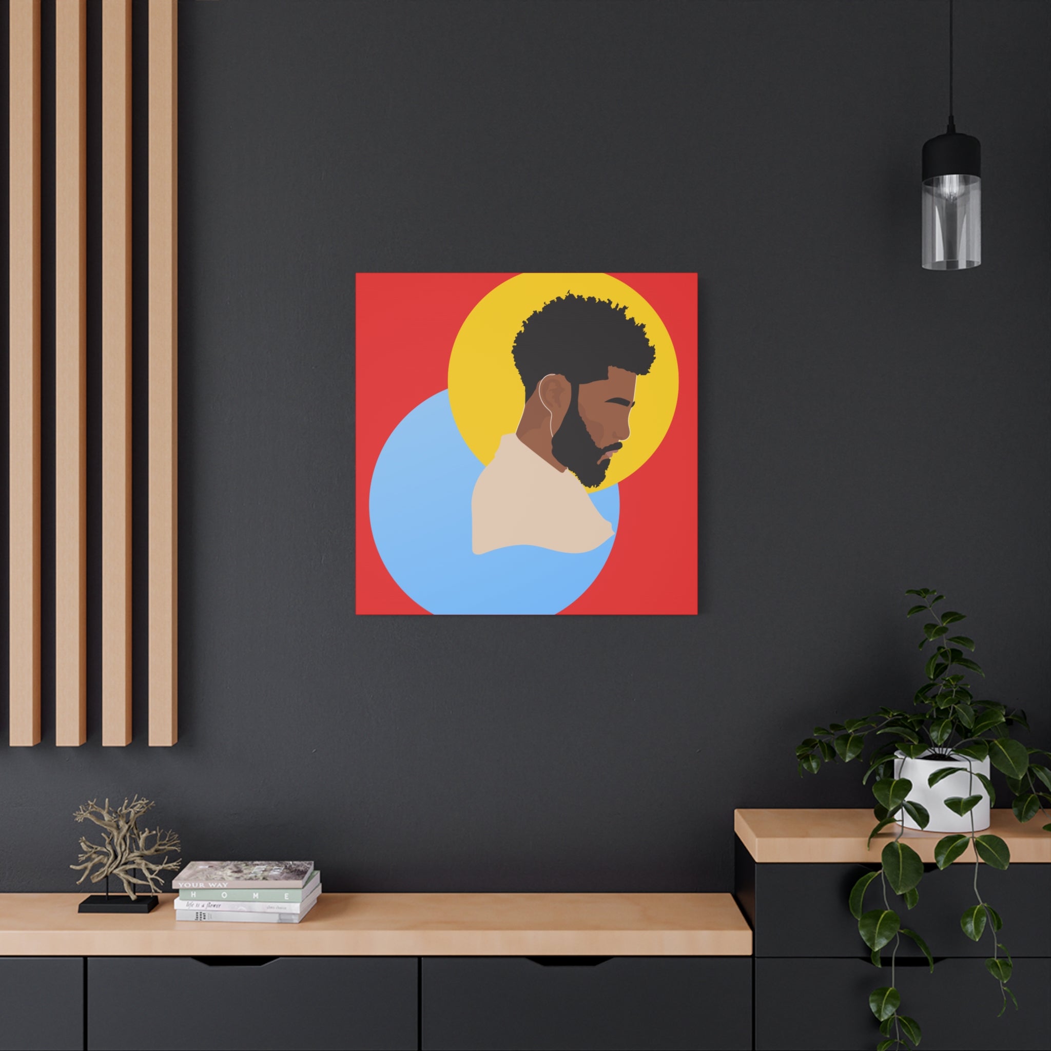 Male Silhouette — Canvas Art