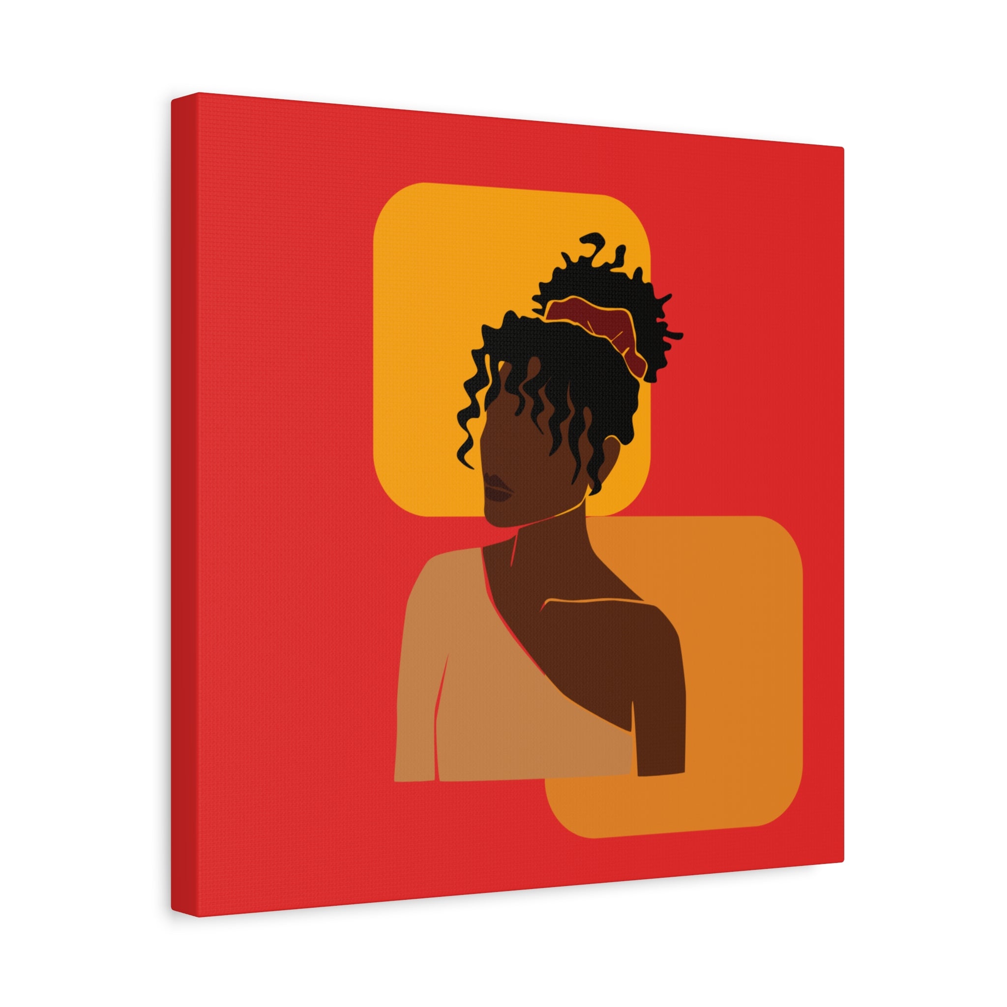 Afrocentric Black Woman - Canvas Art