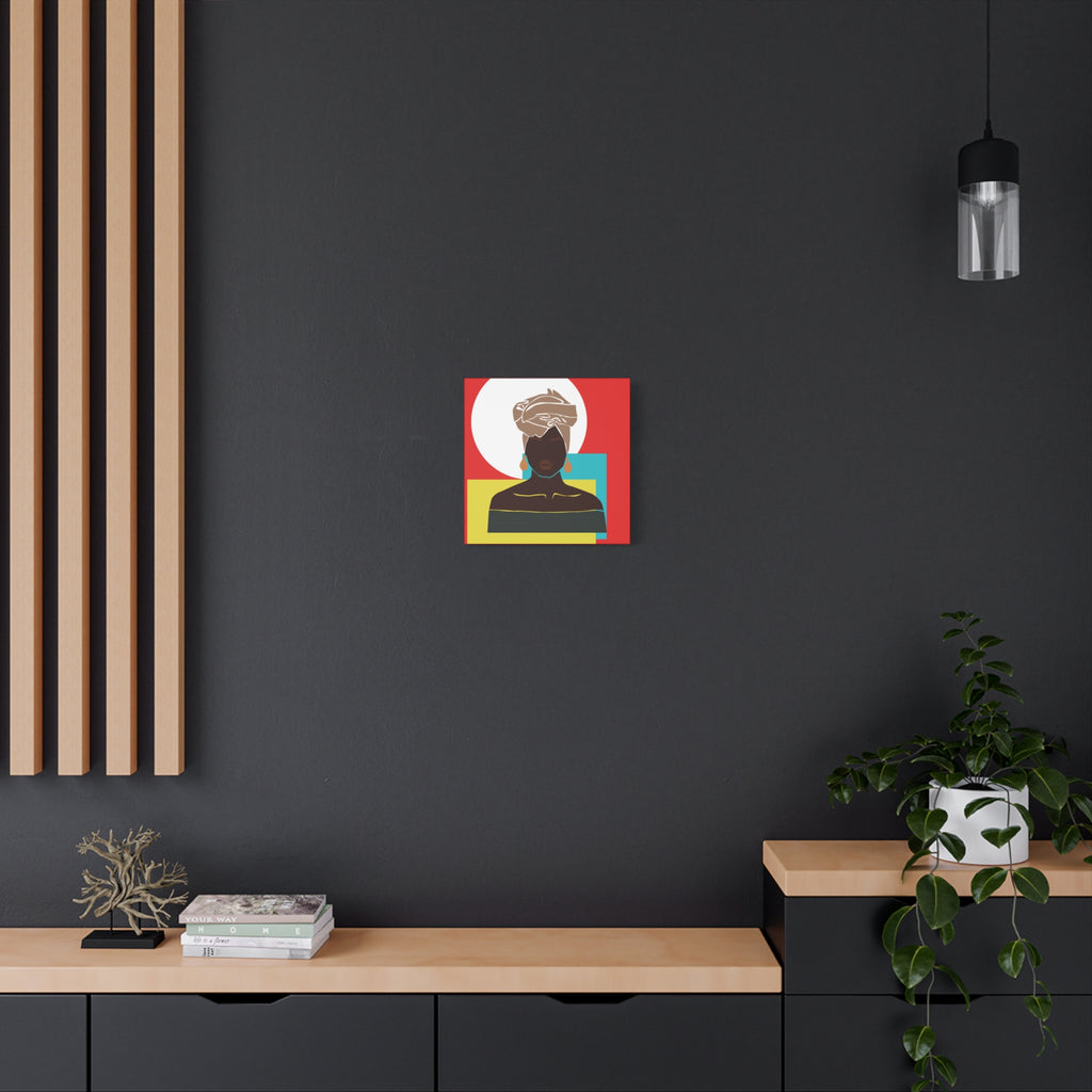 Headwrap Woman — Canvas Art