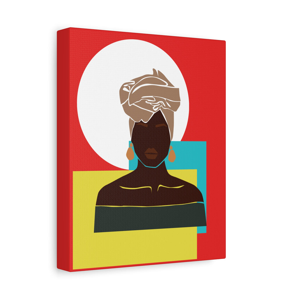 Headwrap Woman — Canvas Art
