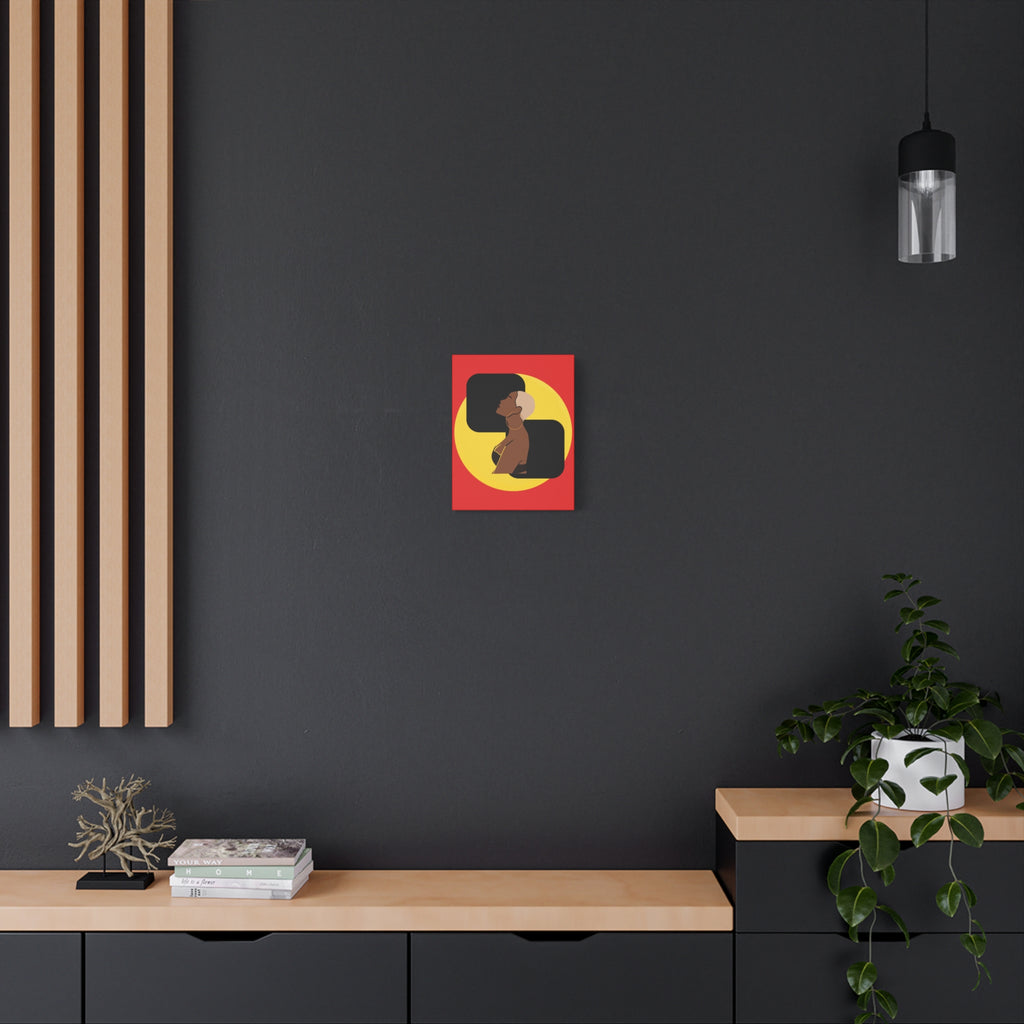 Bold Yellow and Black Woman – Canvas Art