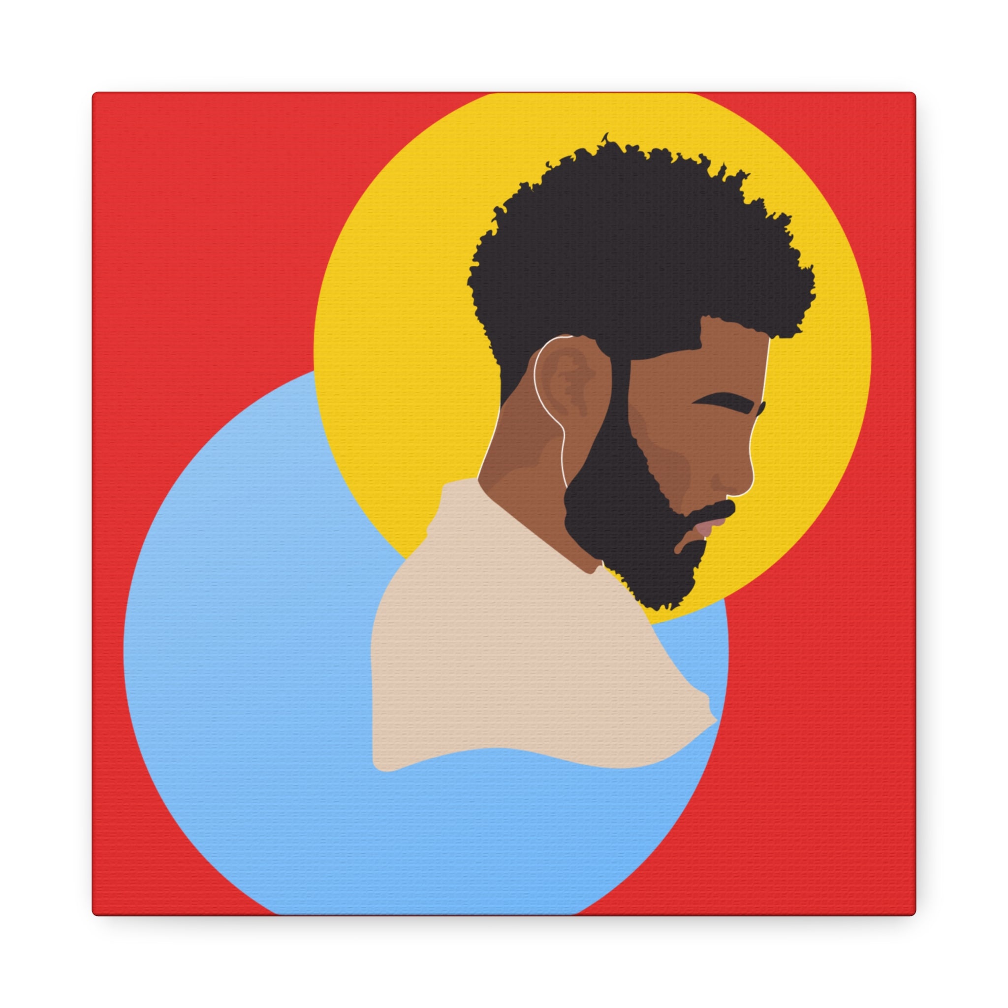 Male Silhouette — Canvas Art