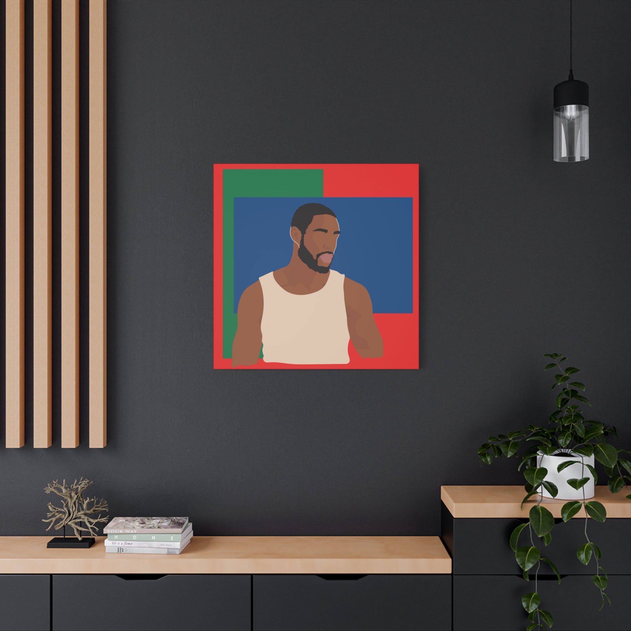 Modern Minimalist Bold Color Block -  Canvas Art