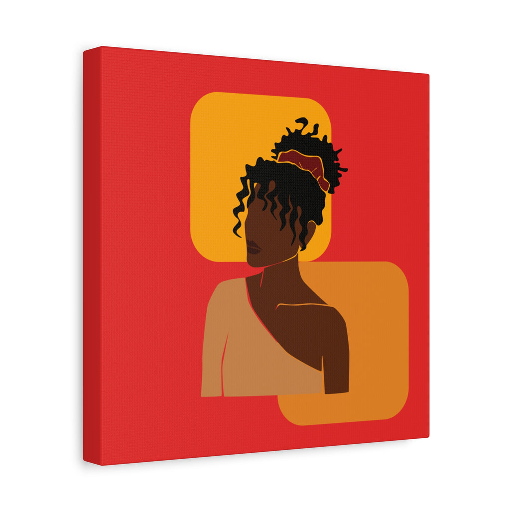 Afrocentric Black Woman - Canvas Art
