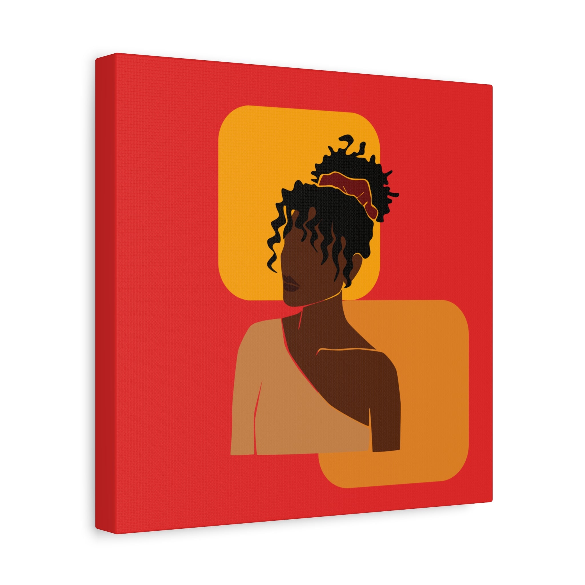 Afrocentric Black Woman - Canvas Art