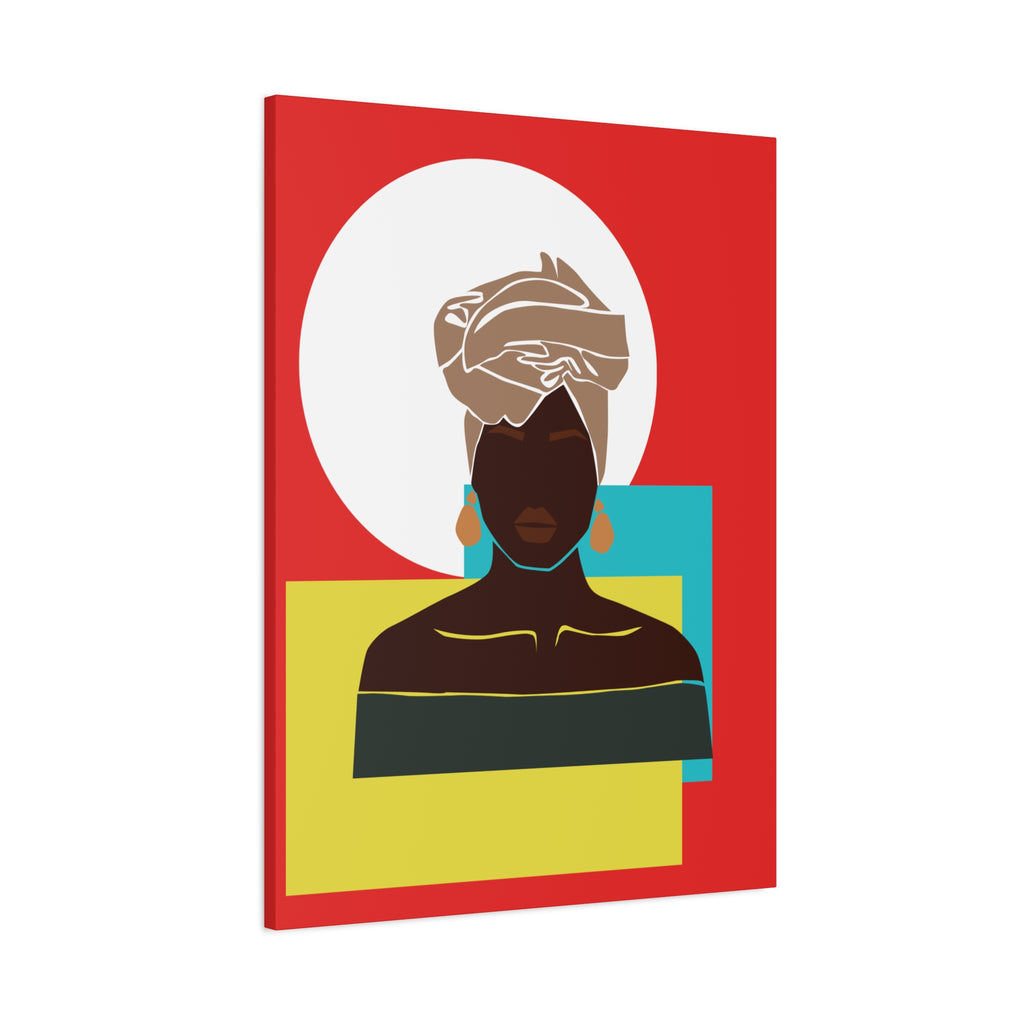 Headwrap Woman — Canvas Art