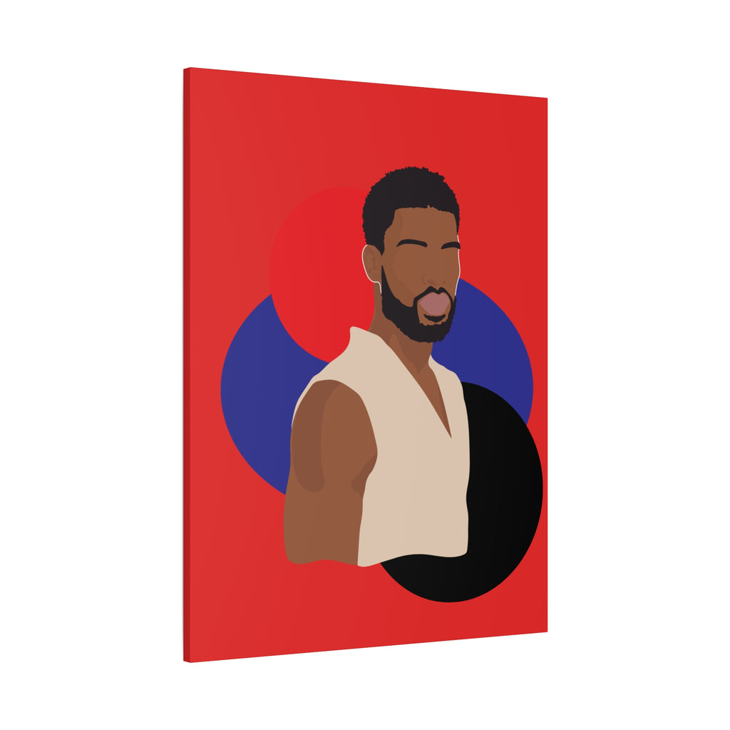 Minimalist Afro Male – Canvas Art