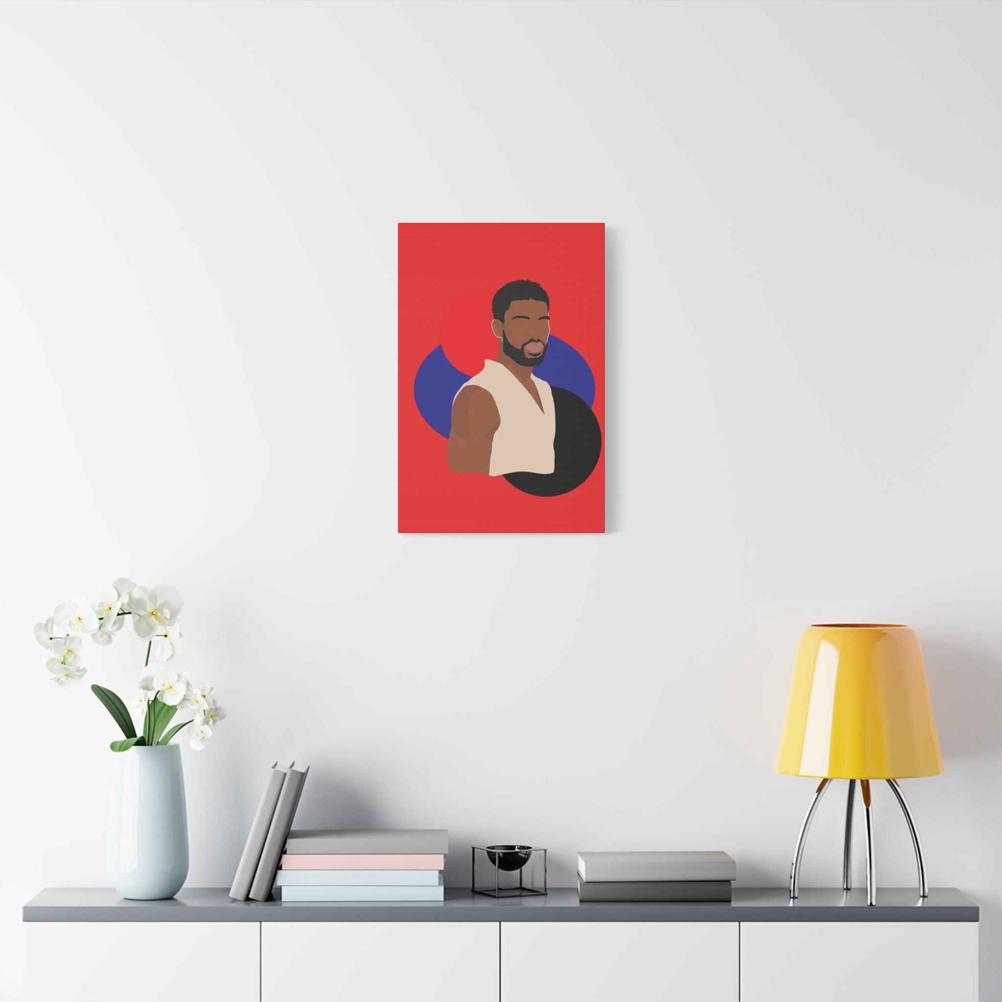 Minimalist Afro Male – Canvas Art