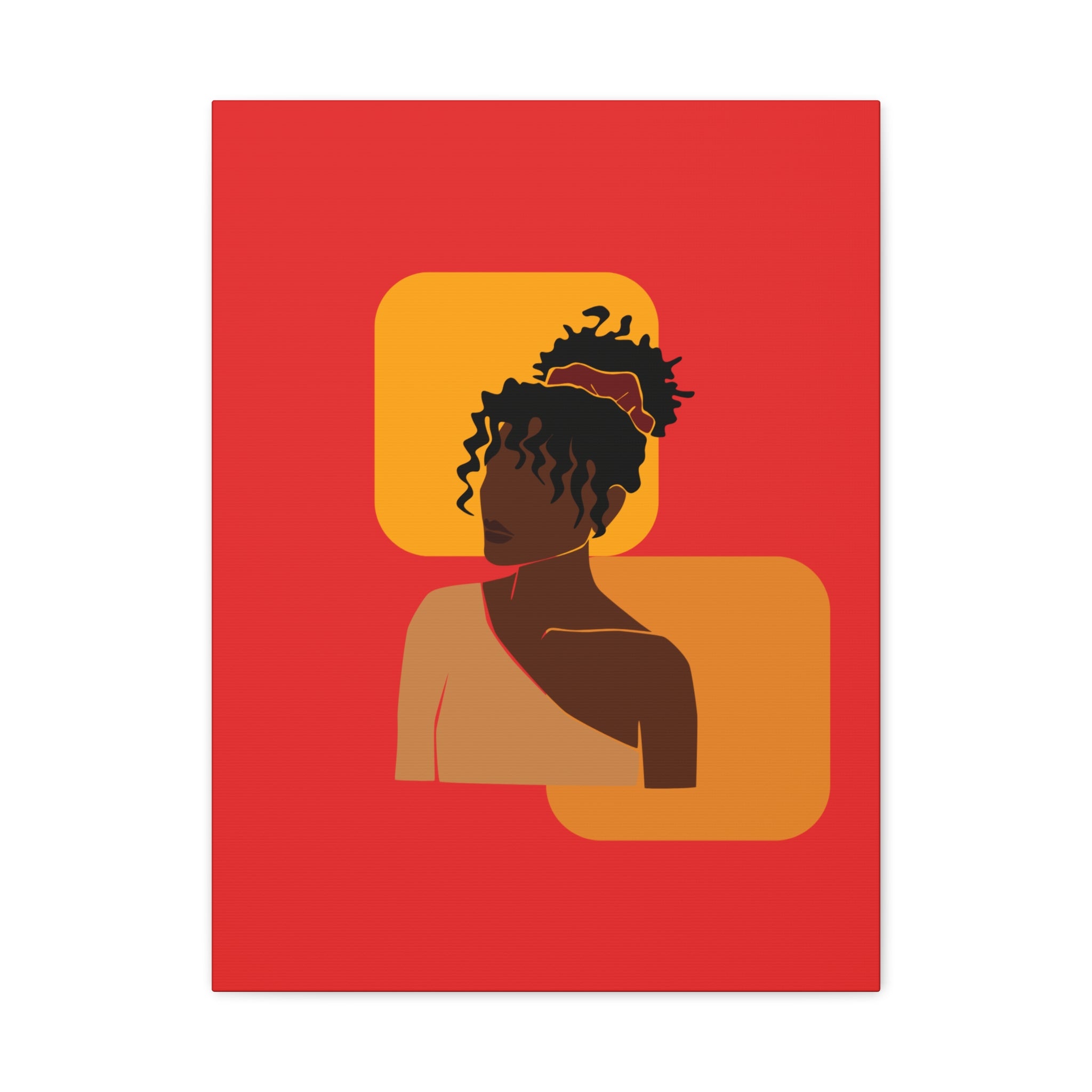 Afrocentric Black Woman - Canvas Art